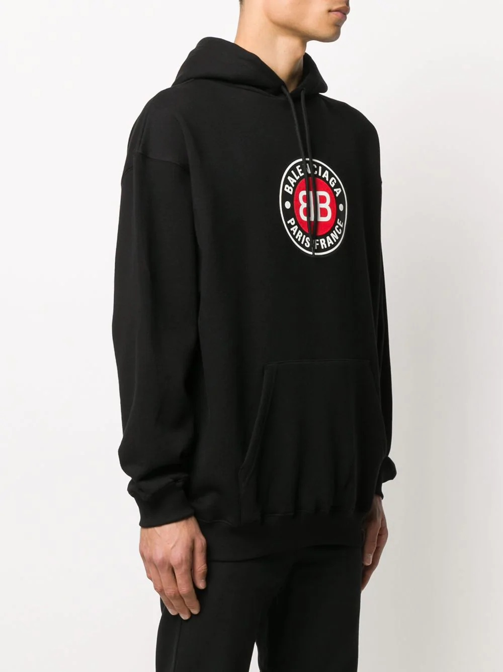 logo print hoodie - 3