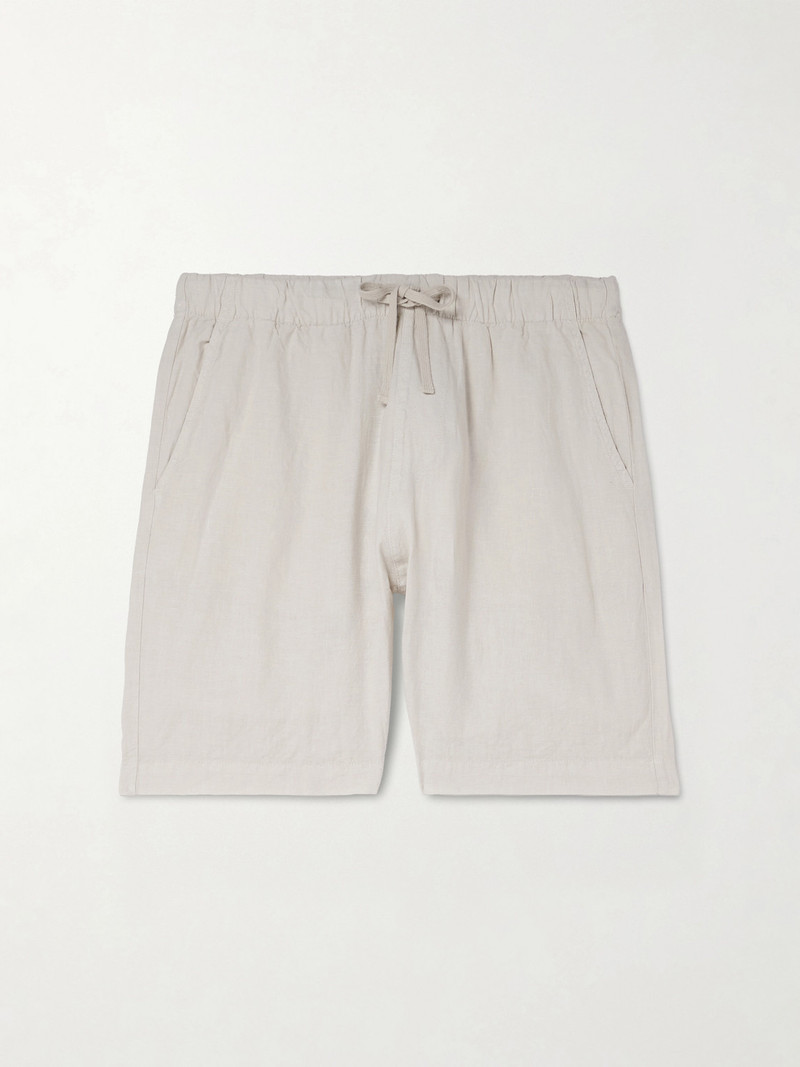 Joggy Straight-Leg Linen Bermuda Shorts 1