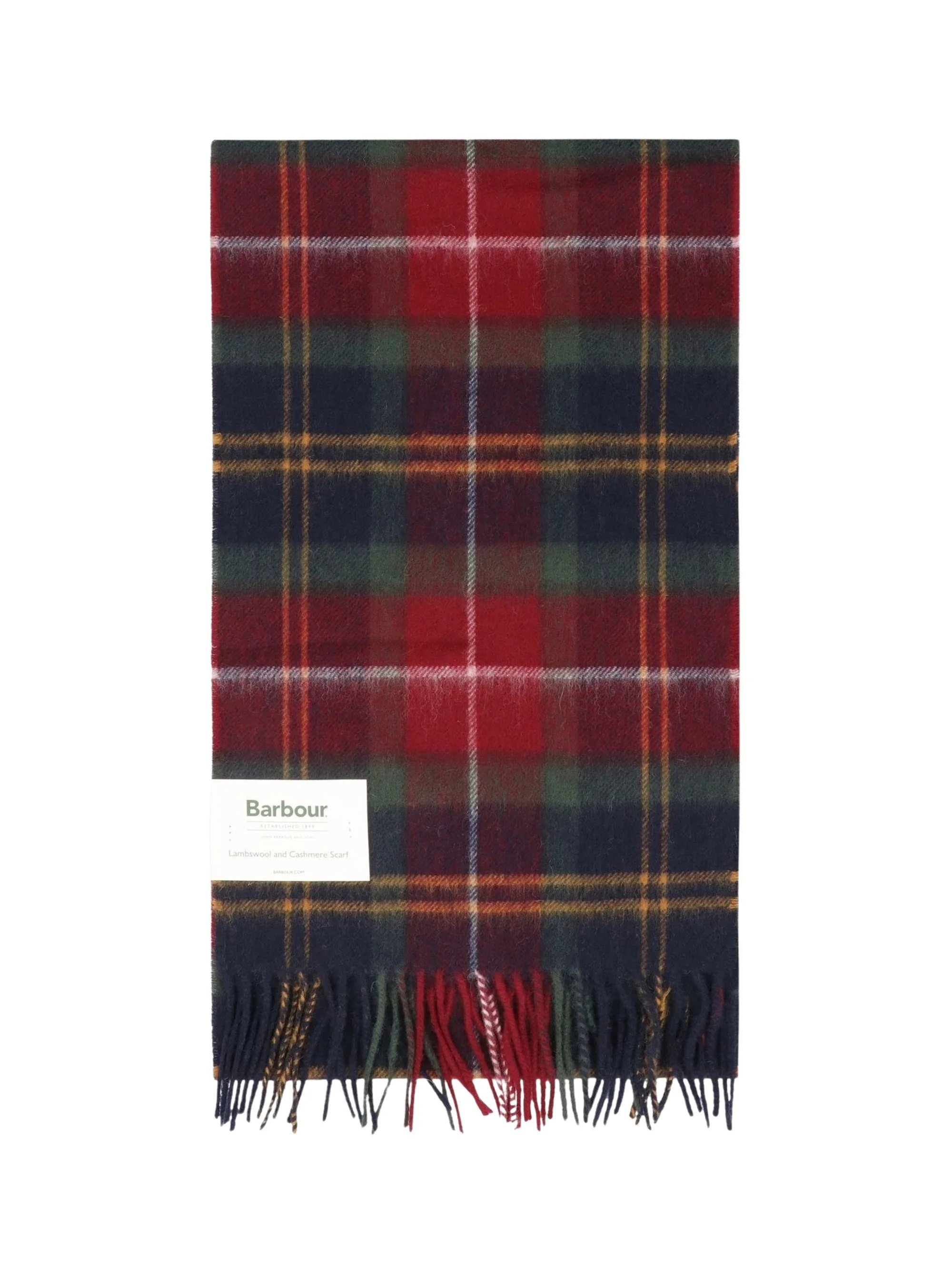 Tartan cashmere wool scarf - 1