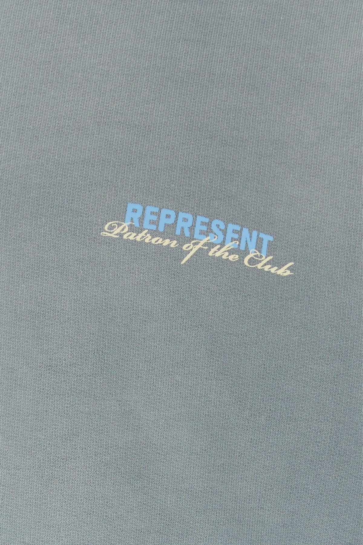 Powder blue cotton sweatshirt - 3