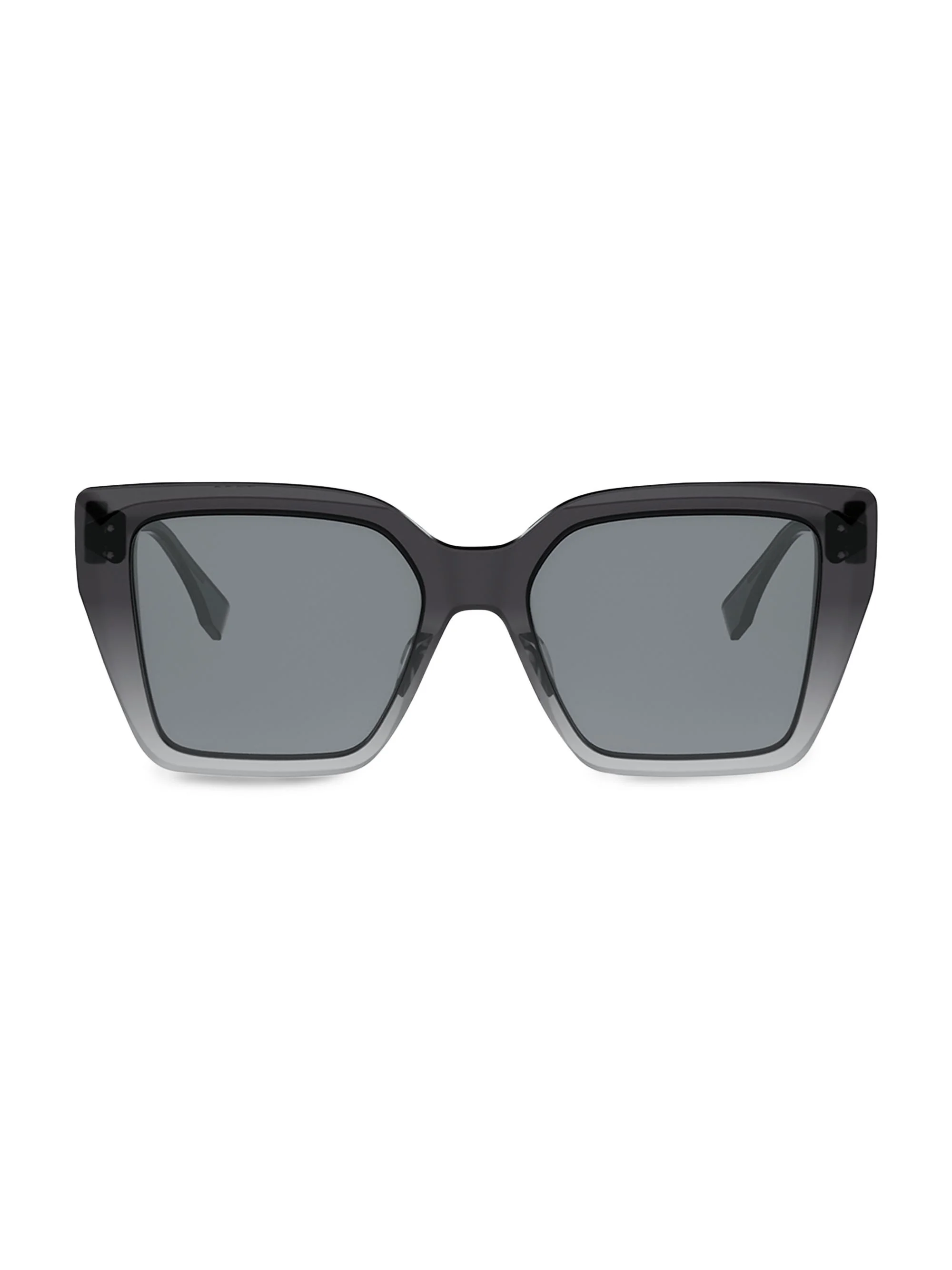 Women's FF Diamonds 54MM Square Sunglasses - Grey - 1