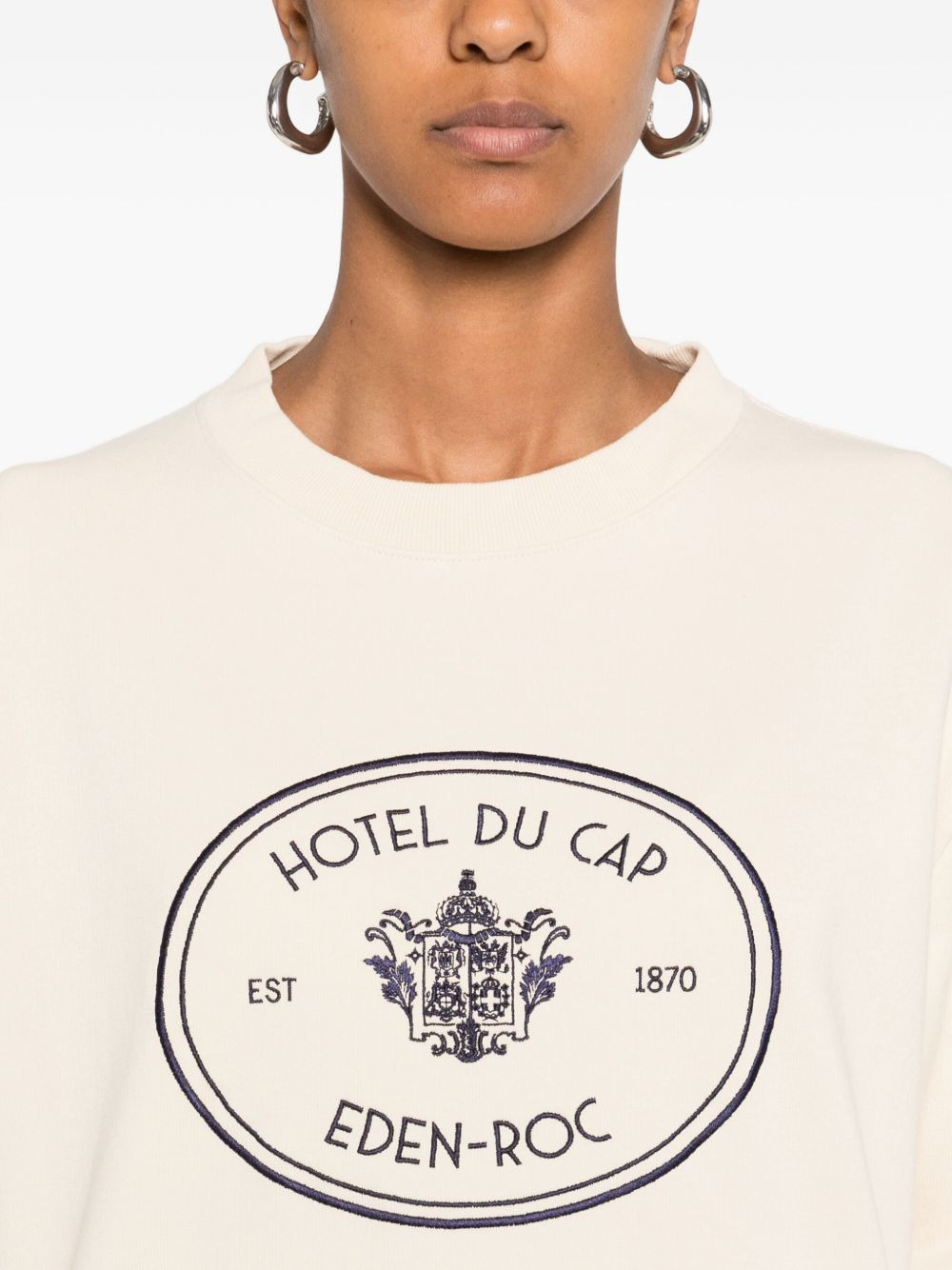 crest-print sweatshirt - 5