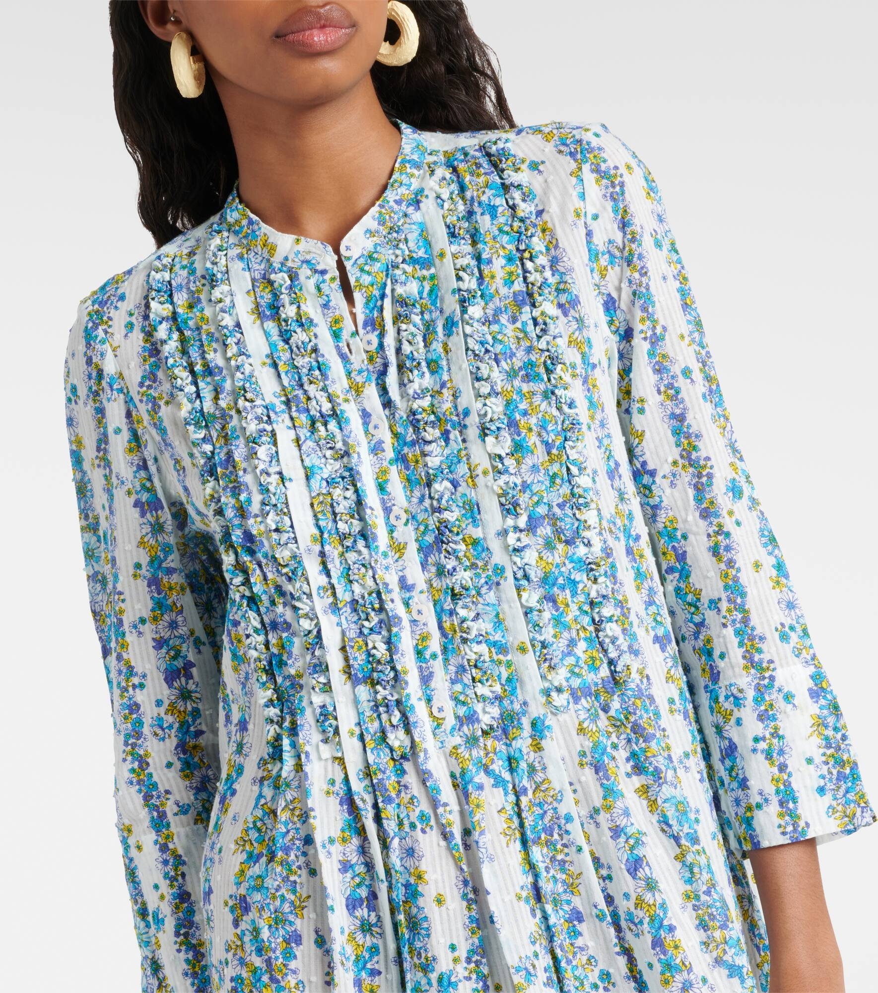 Bea floral cotton minidress - 4