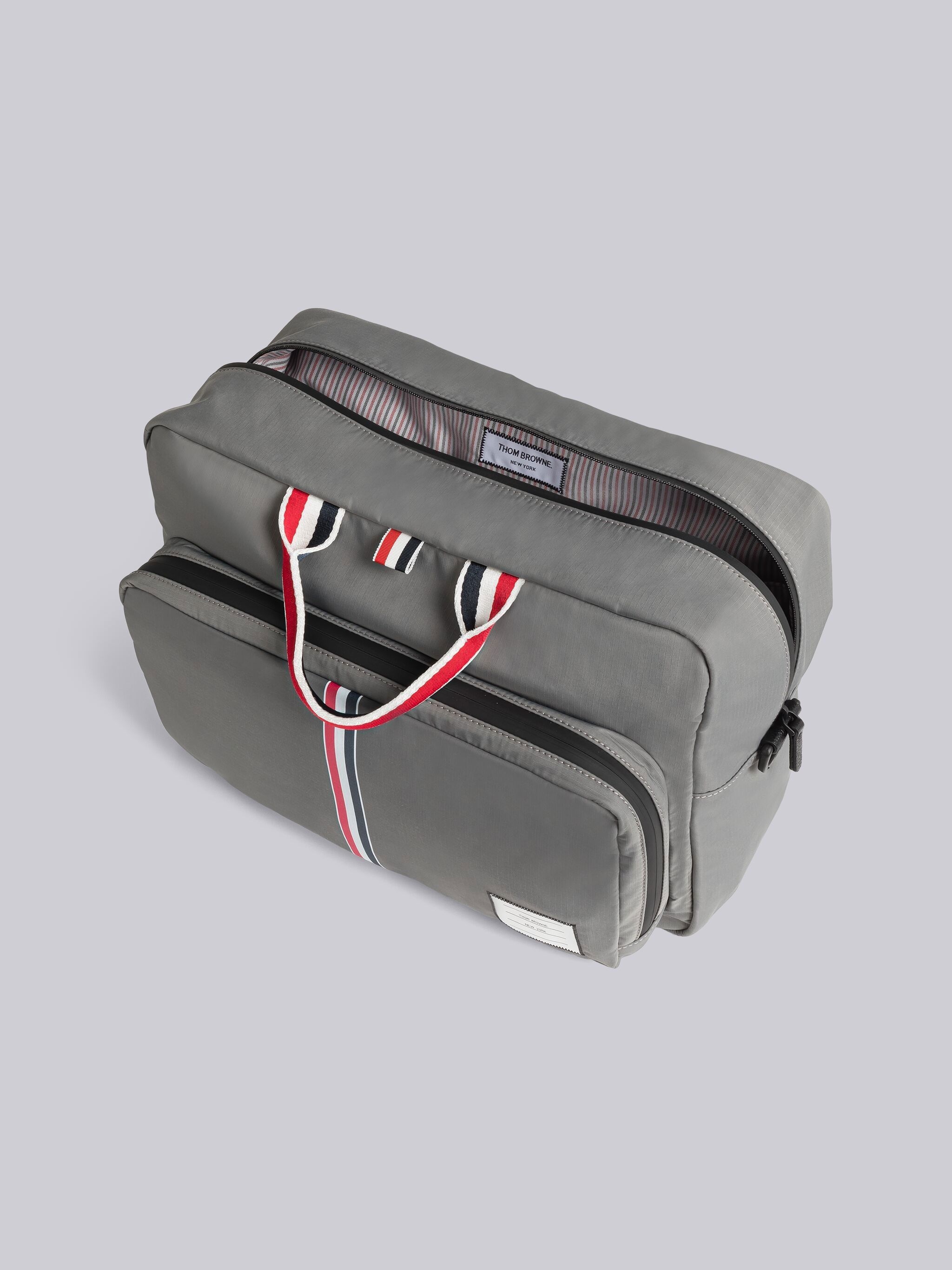 RWB-stripe square duffle bag - 5