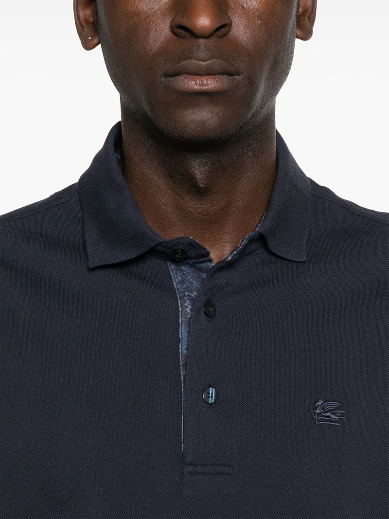 logo-embroidered polo shirt 5