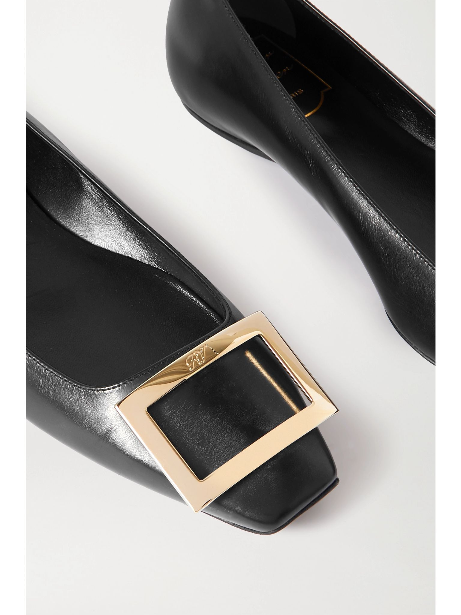 Trompette Bellerine glossed-leather ballet flats Black - 4