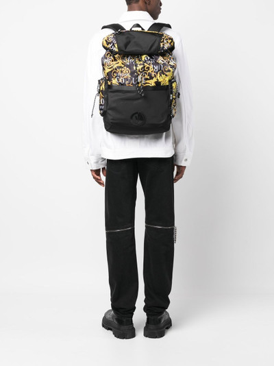 VERSACE JEANS COUTURE logo-patch Barocco backpack outlook