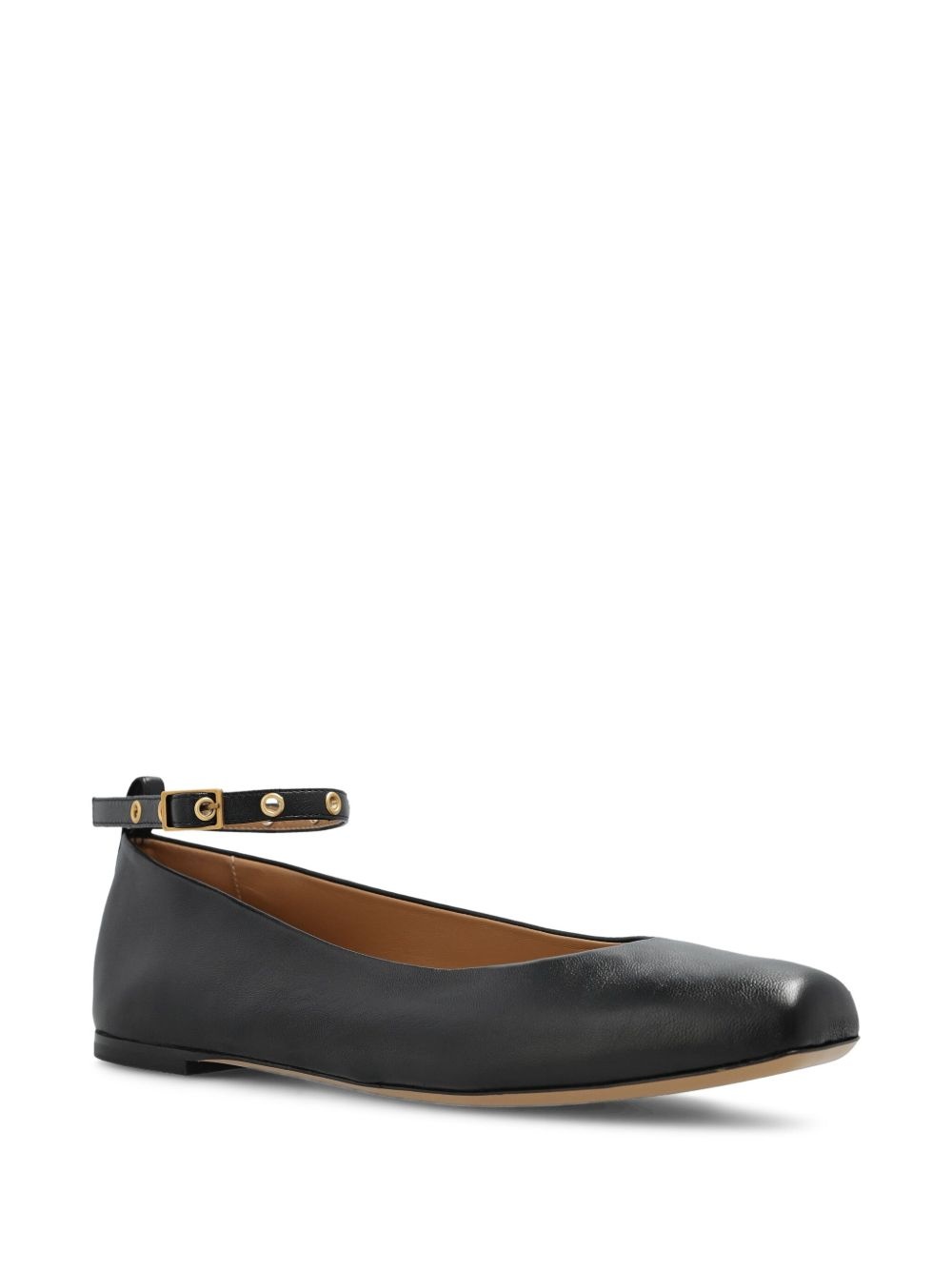 leather ballerina shoes - 2