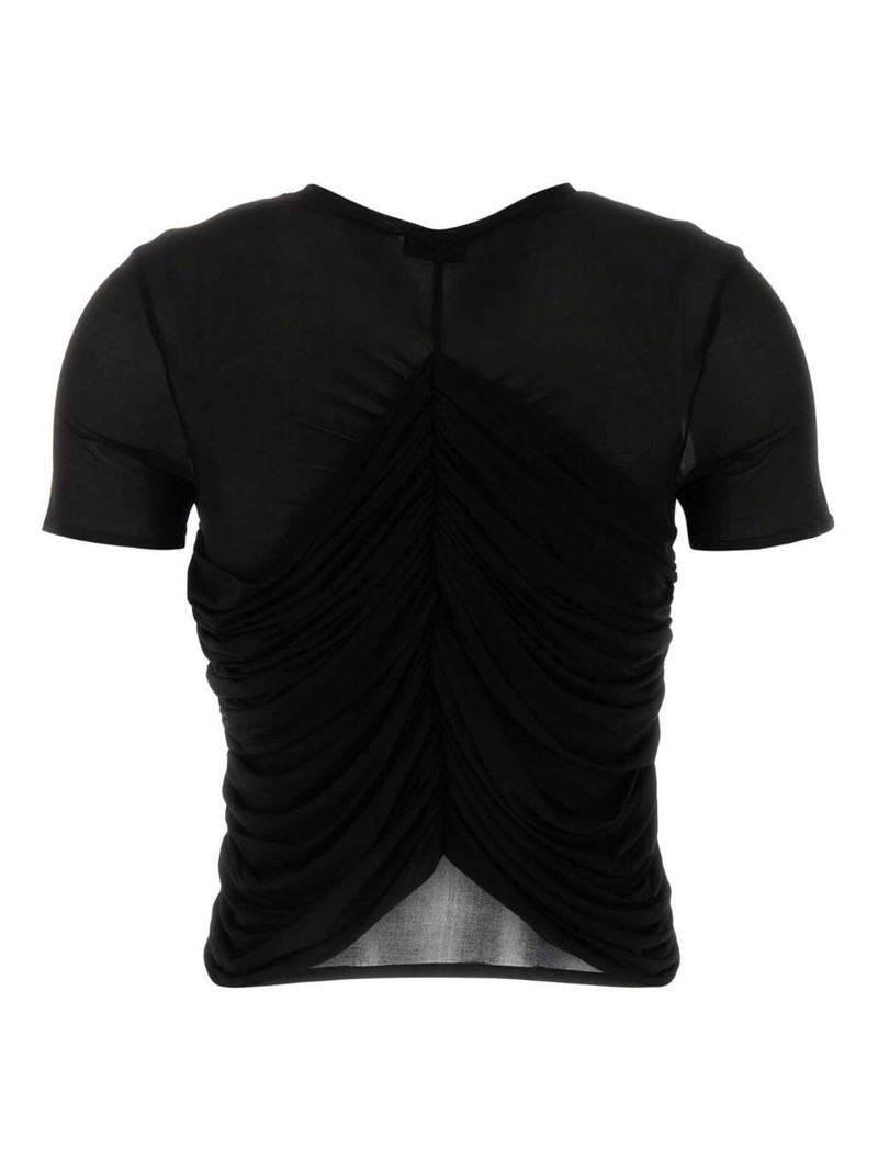MAGDA BUTRYM mesh ruched T-shirt outlook