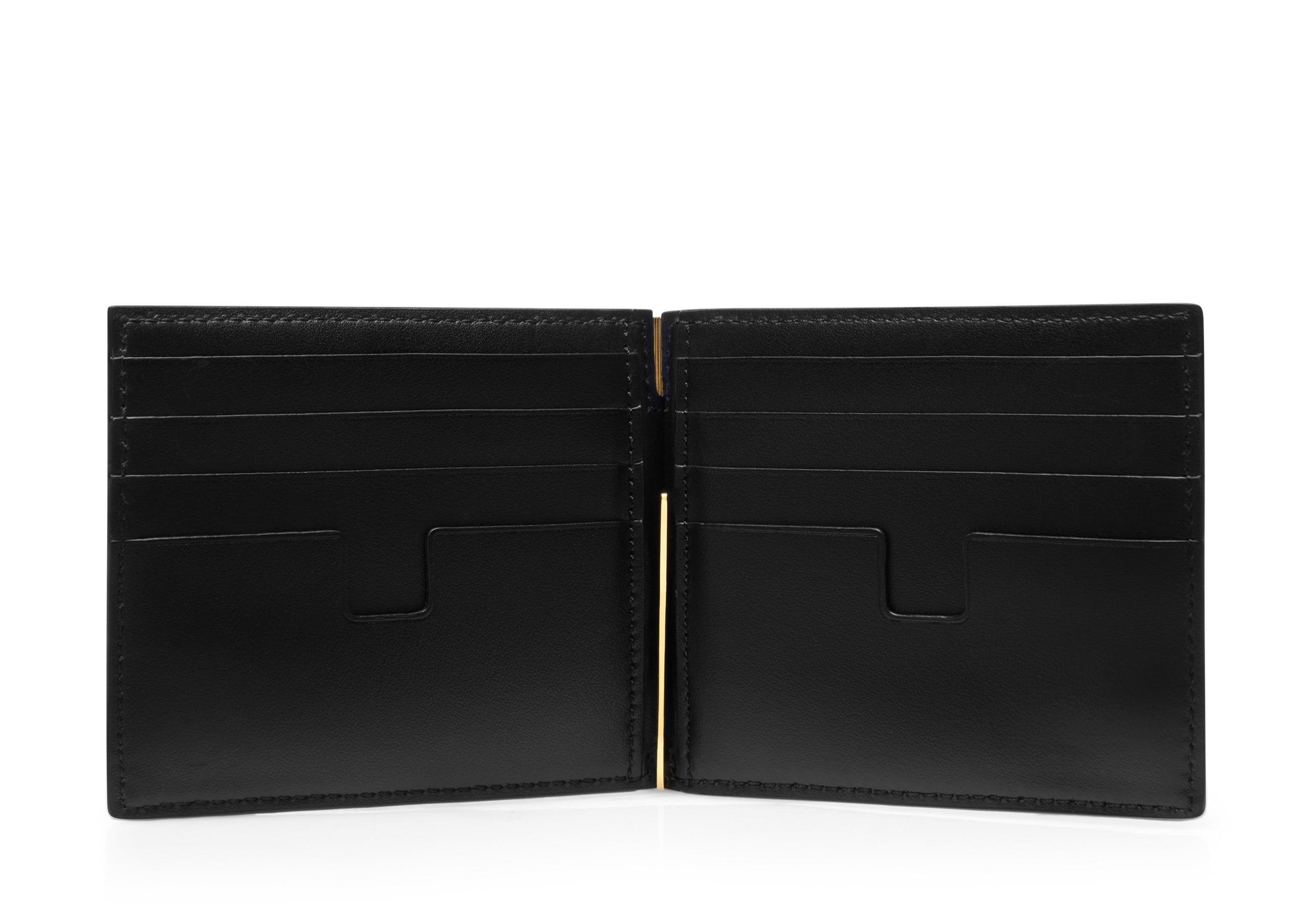 GLOSSY PRINTED CROC MONEY CLIP WALLET - 2