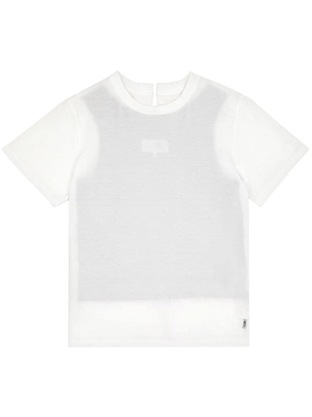 layered cotton T-shirt - 1