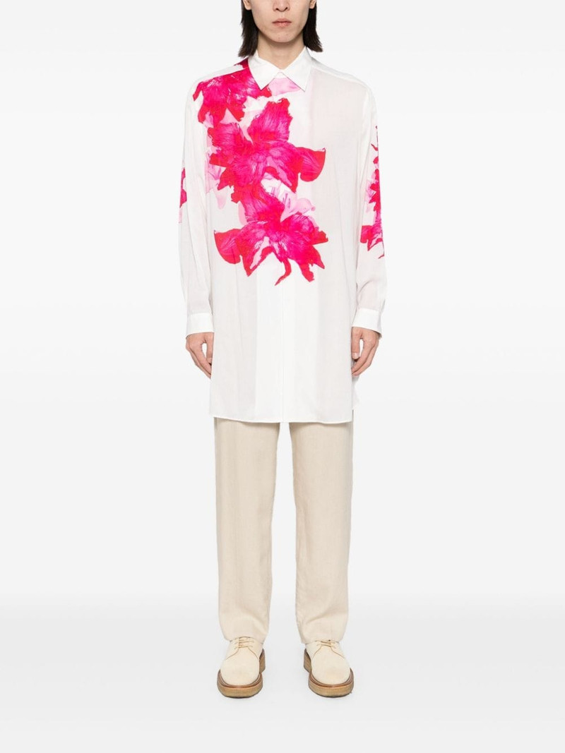 Yohji Yamamoto floral-printed shirt outlook