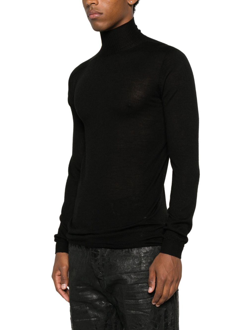 high-neck wool sweater - 3