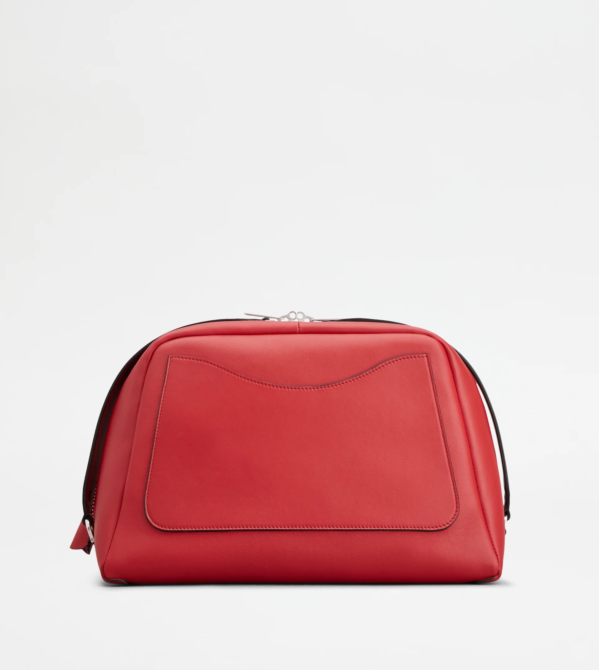TOD'S DARSENA POUCH BAG IN LEATHER MEDIUM - RED - 7