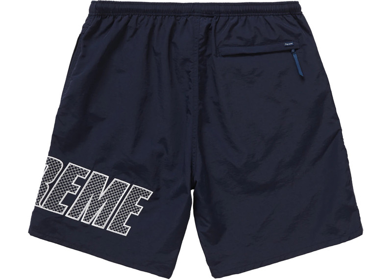 Supreme Supreme Logo Applique Water Short Navy outlook