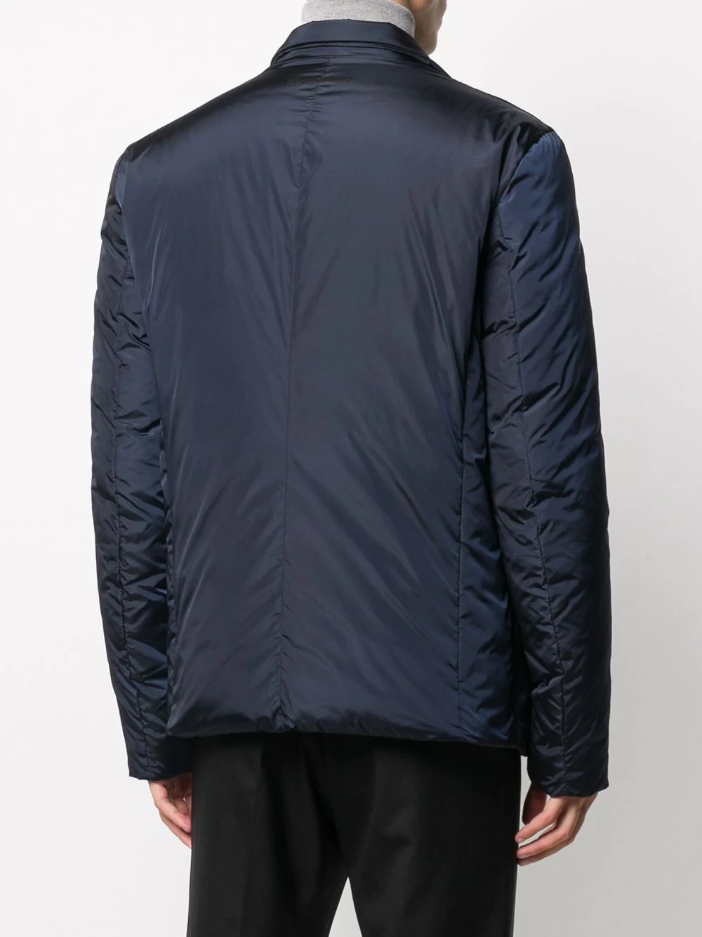 notched collar padded jacket - 4