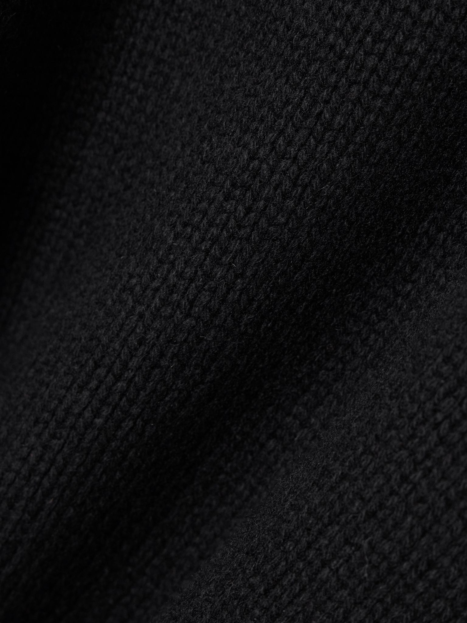 Oversized ribbed recycled cashmere and wool-blend sweater Black - 4