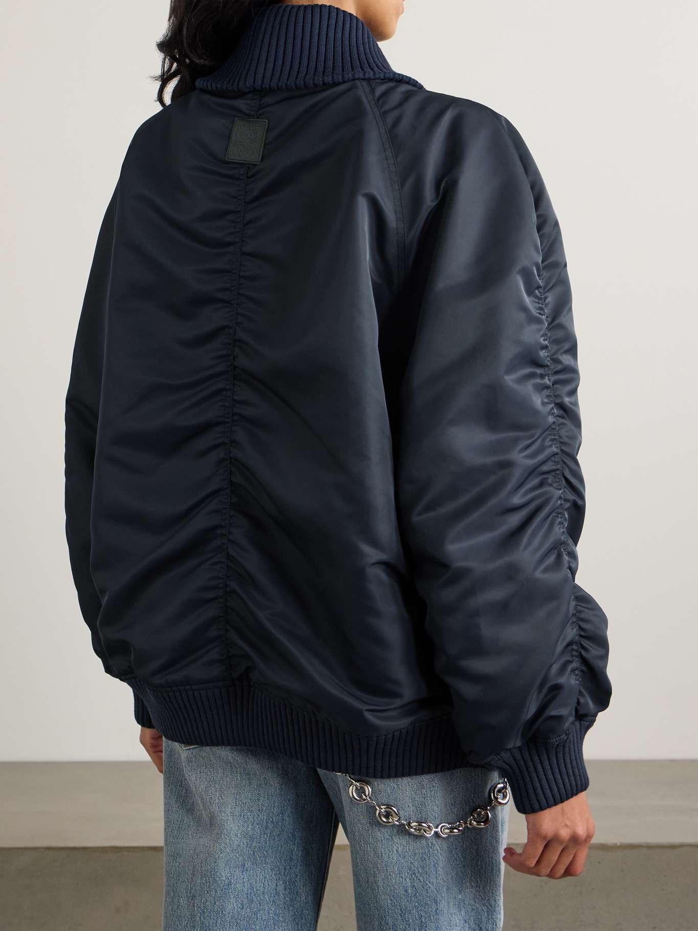 Oversized shell bomber jacket - 4