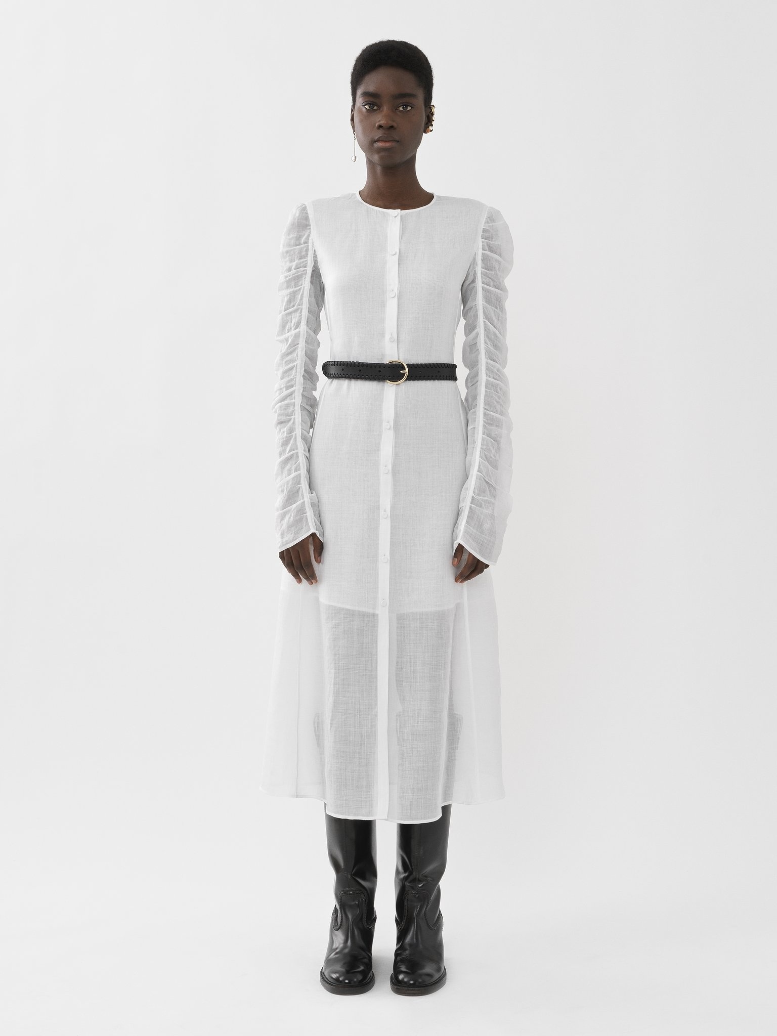LONG SHIRT DRESS - 2