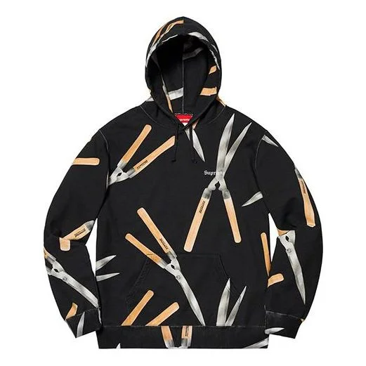 Supreme SS19 전단 후드 스웨터 블랙 SUP-SS19-160 - 1