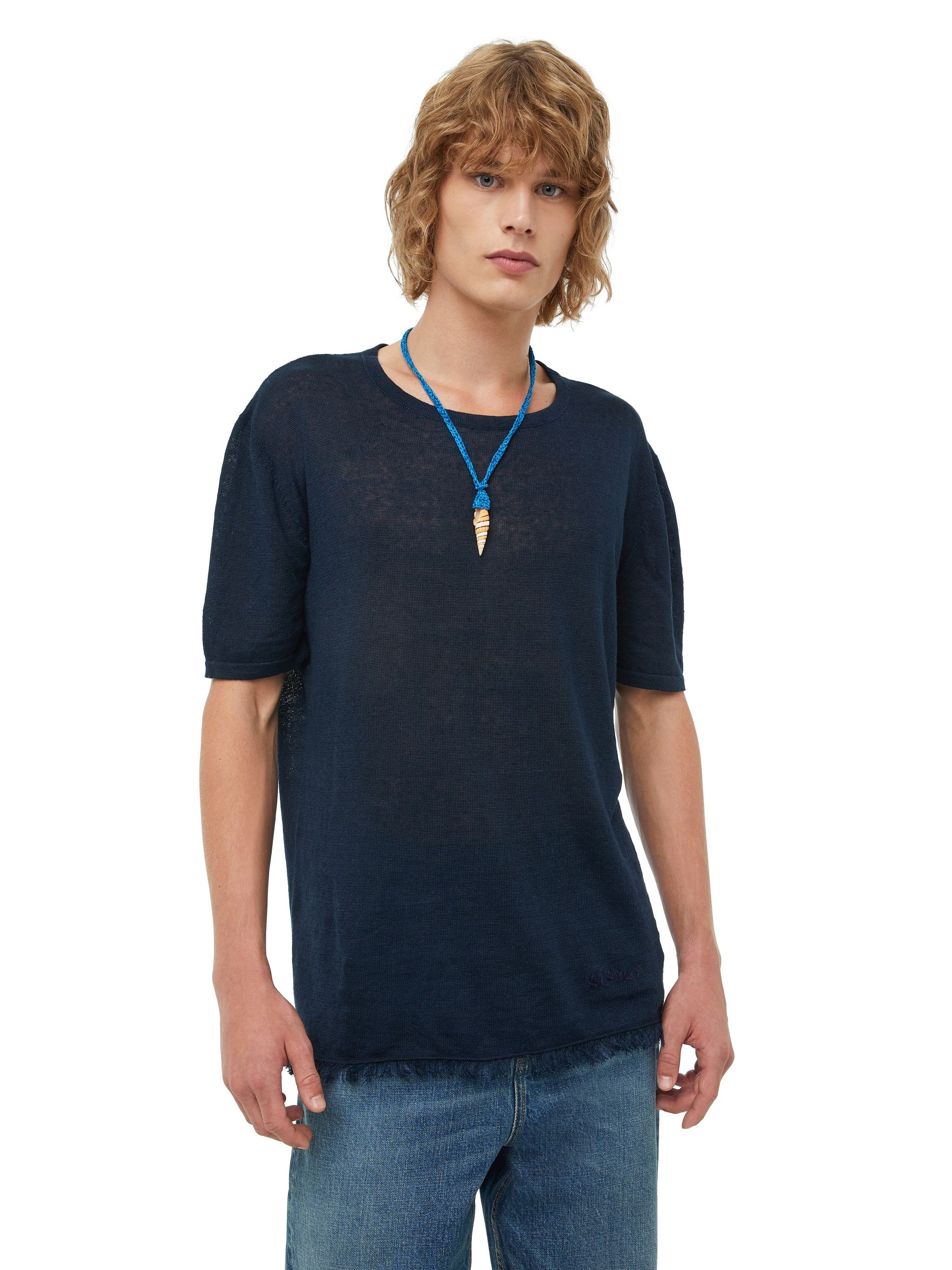 Linen Knit T-Shirt - 7