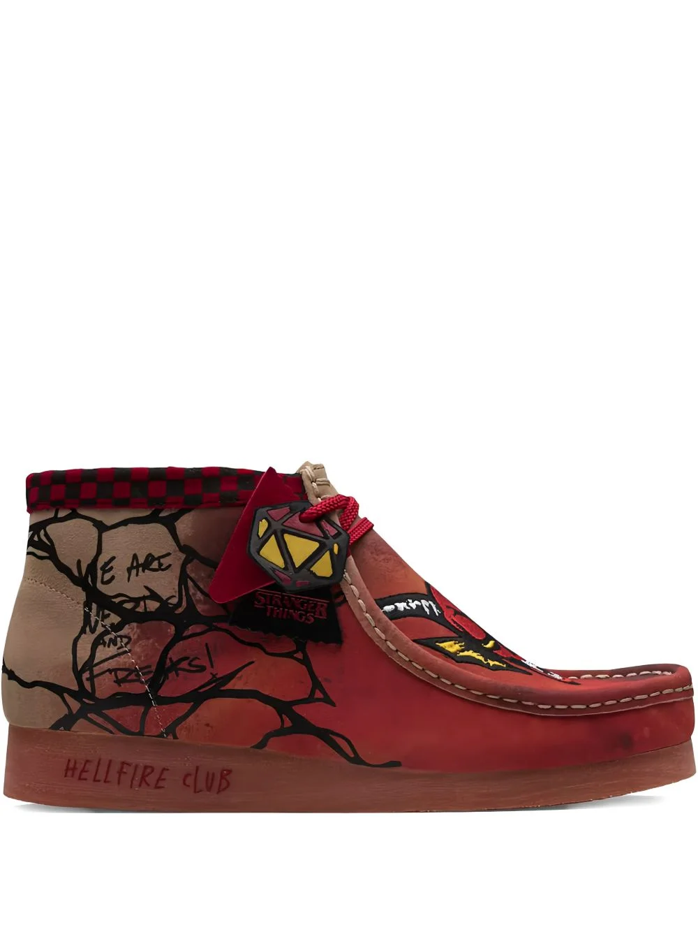 x Stranger Things Wallabee graphic lace-up shoes - 1