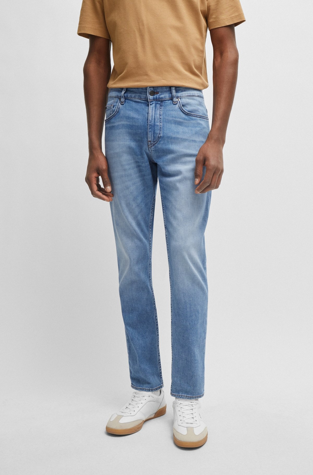 SLIM-FIT JEANS IN BLUE SUPER-SOFT STRETCH DENIM - 2