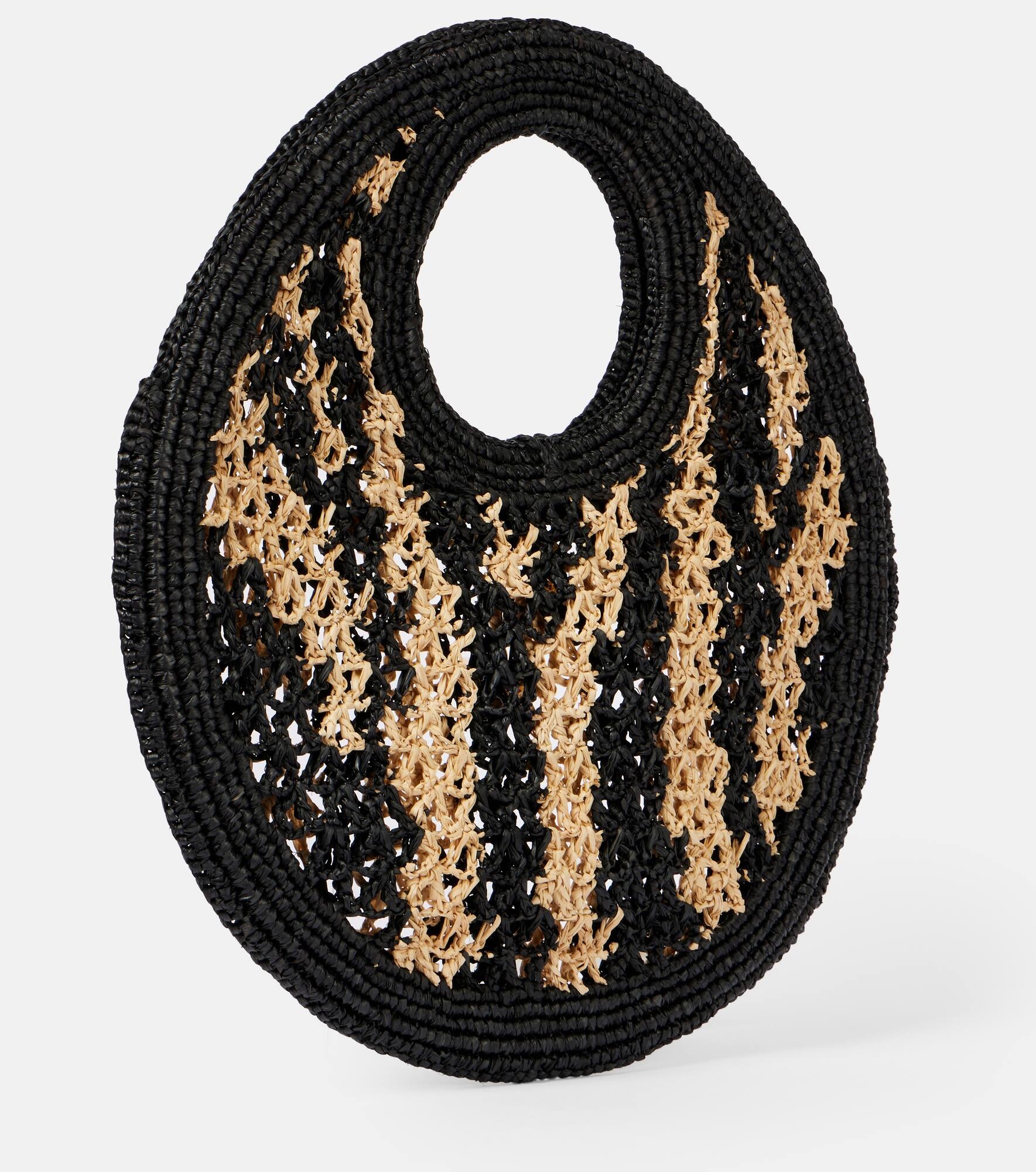 Spiaggia Small raffia shoulder bag - 4