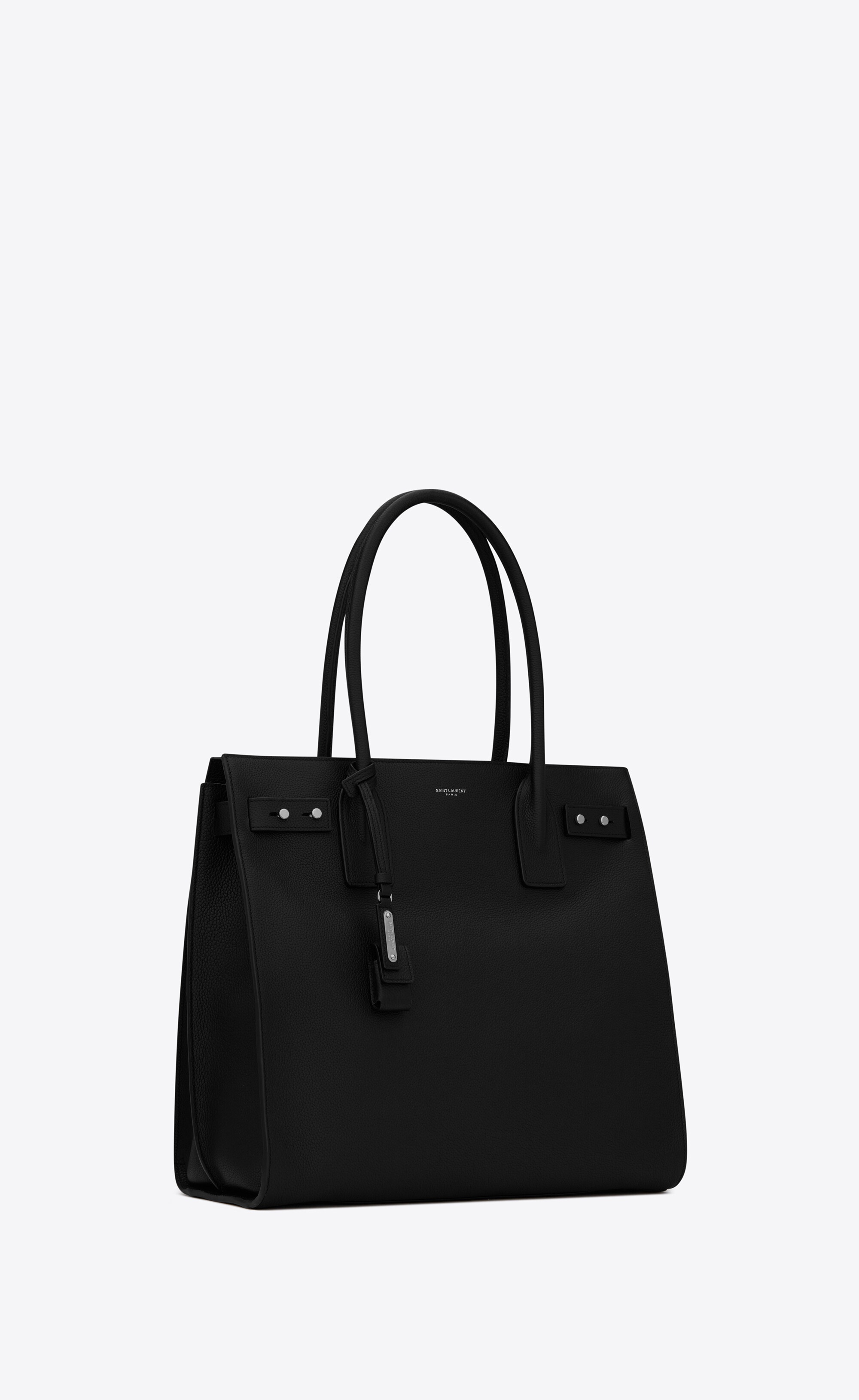 sac de jour north/south tote in grained leather - 5