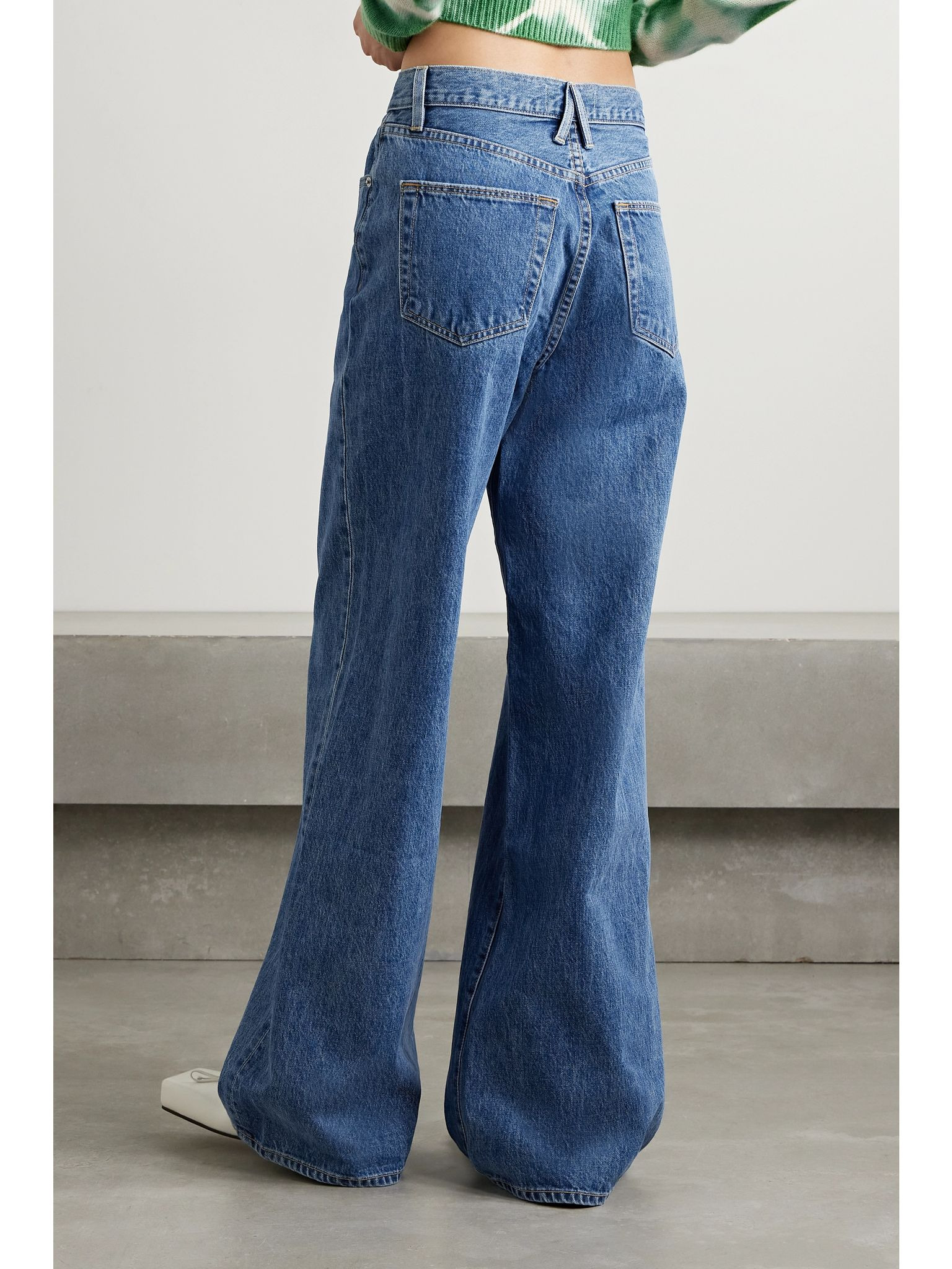 + NET SUSTAIN Eva mid-rise wide-leg organic jeans Mid denim - 4