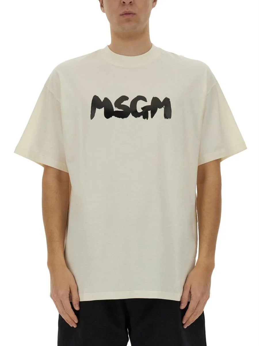 Msgm Cotton T-Shirt - 1