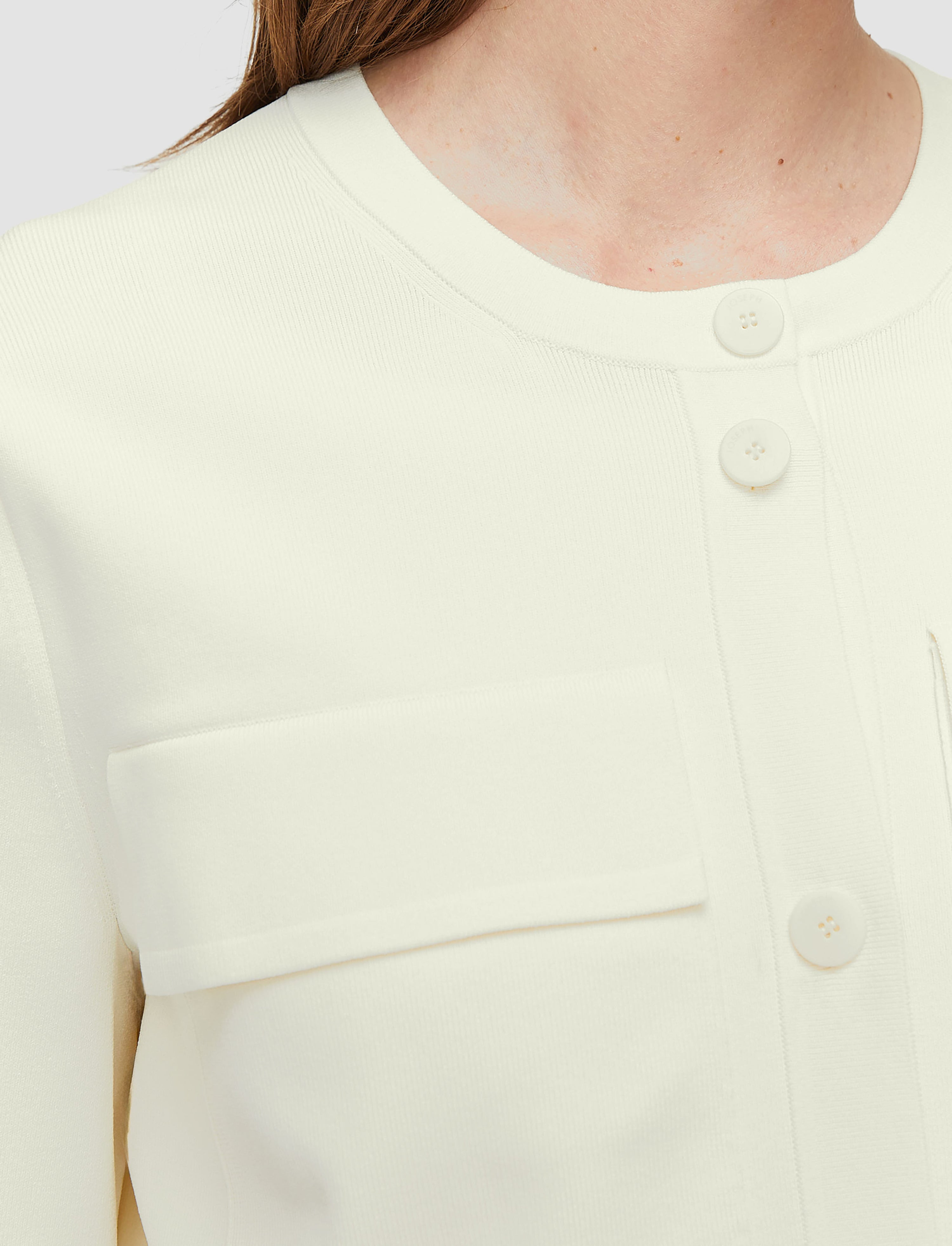 Viscose Knit Stretch Cardigan Jacket - 5