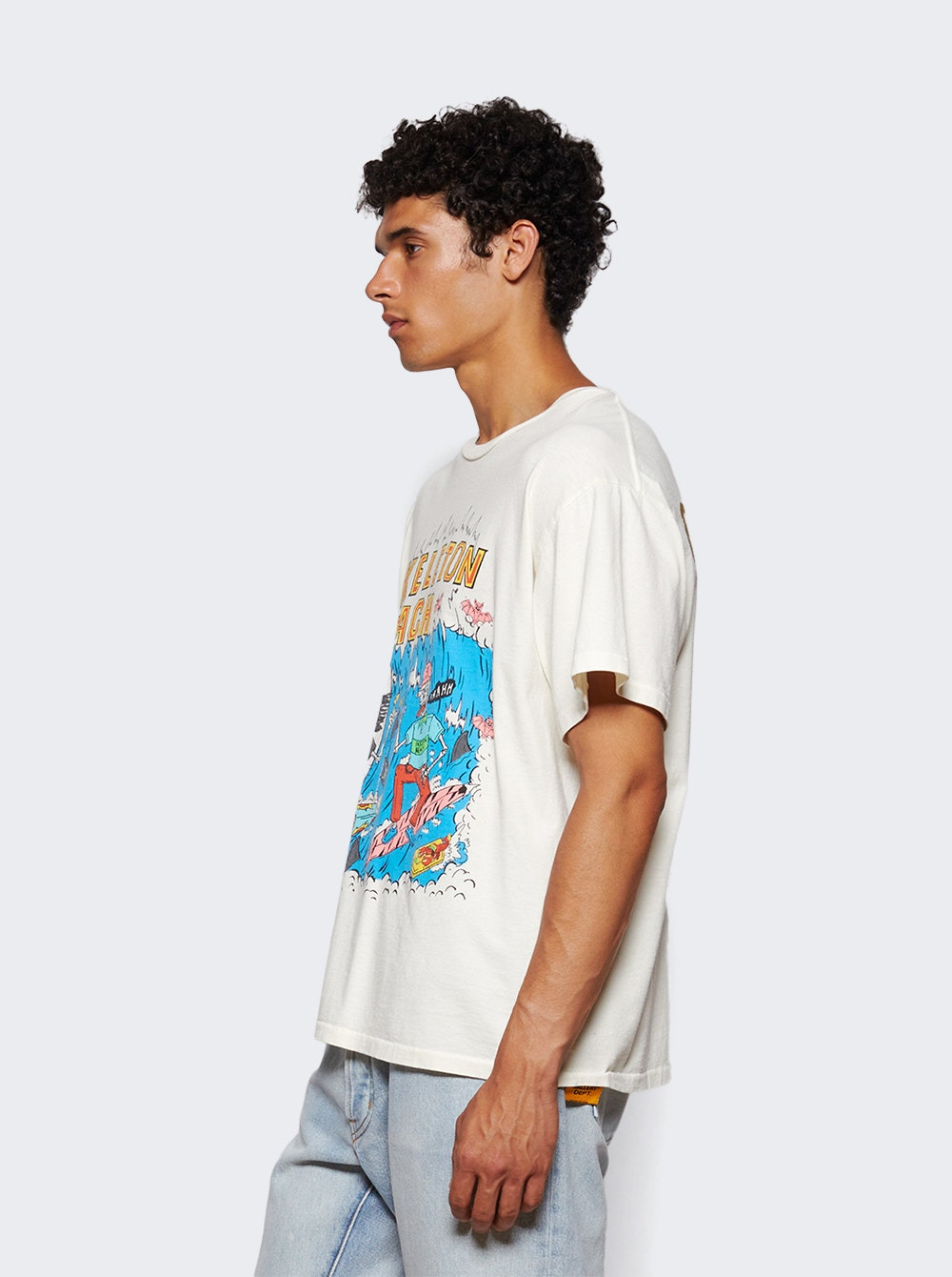Skeleton Beach Surf Tee Light Archival White - 3