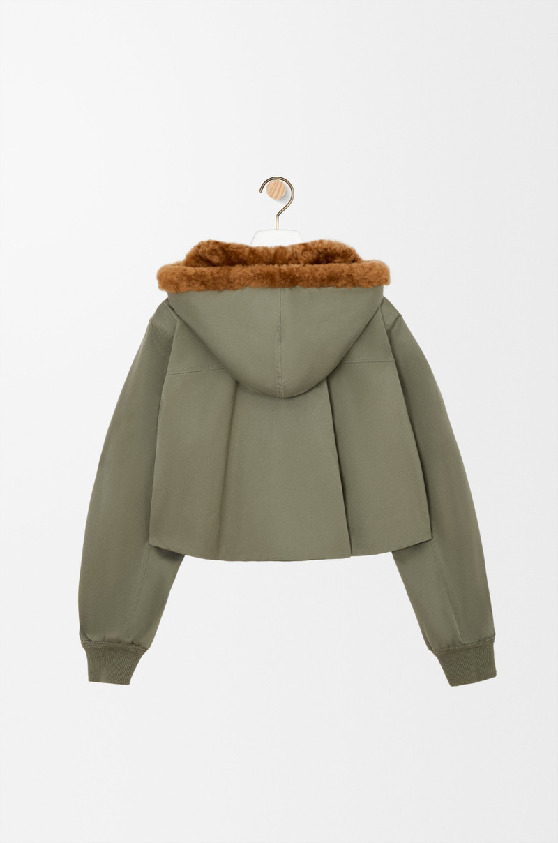 Loewe Short parka in cotton outlook