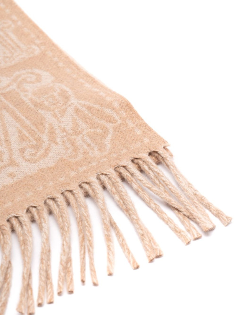 Max Mara jacquard cashmere scarf outlook