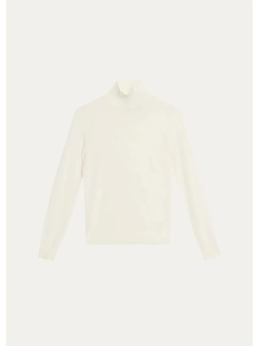 Mockneck Merino Wool Sweater - 1