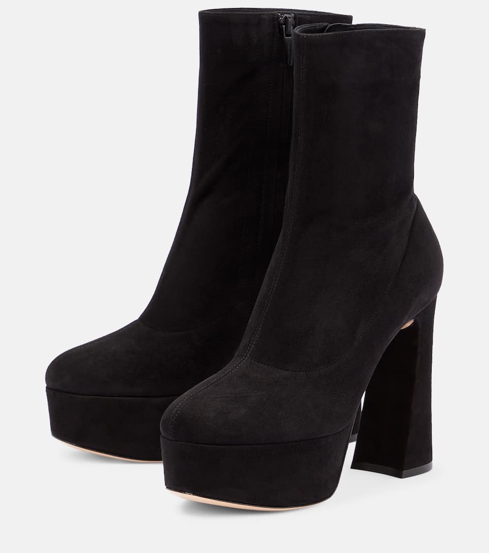 Camnero sock-fit suede ankle boots - 5