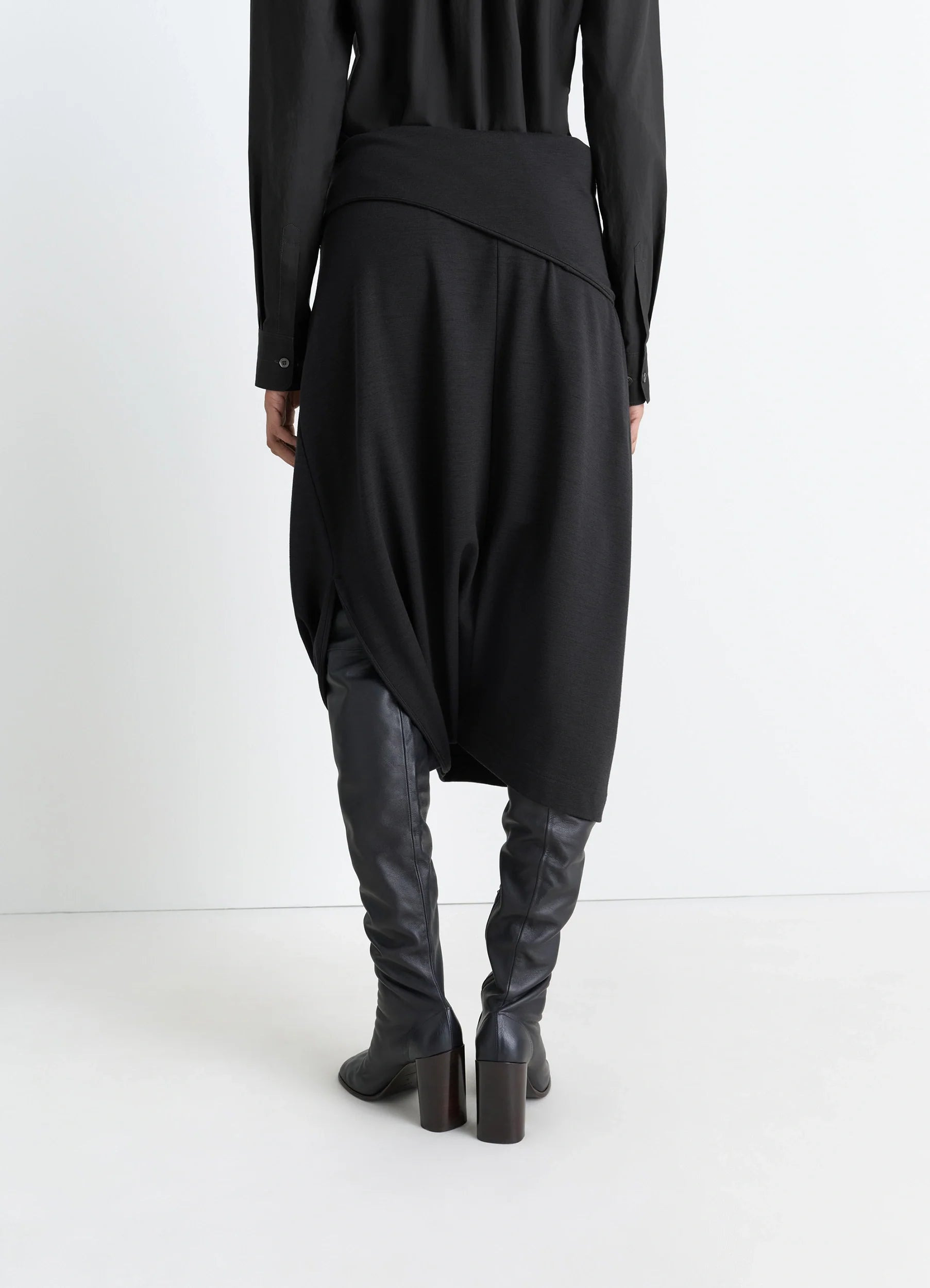 TWISTED HEM SKIRT - 5