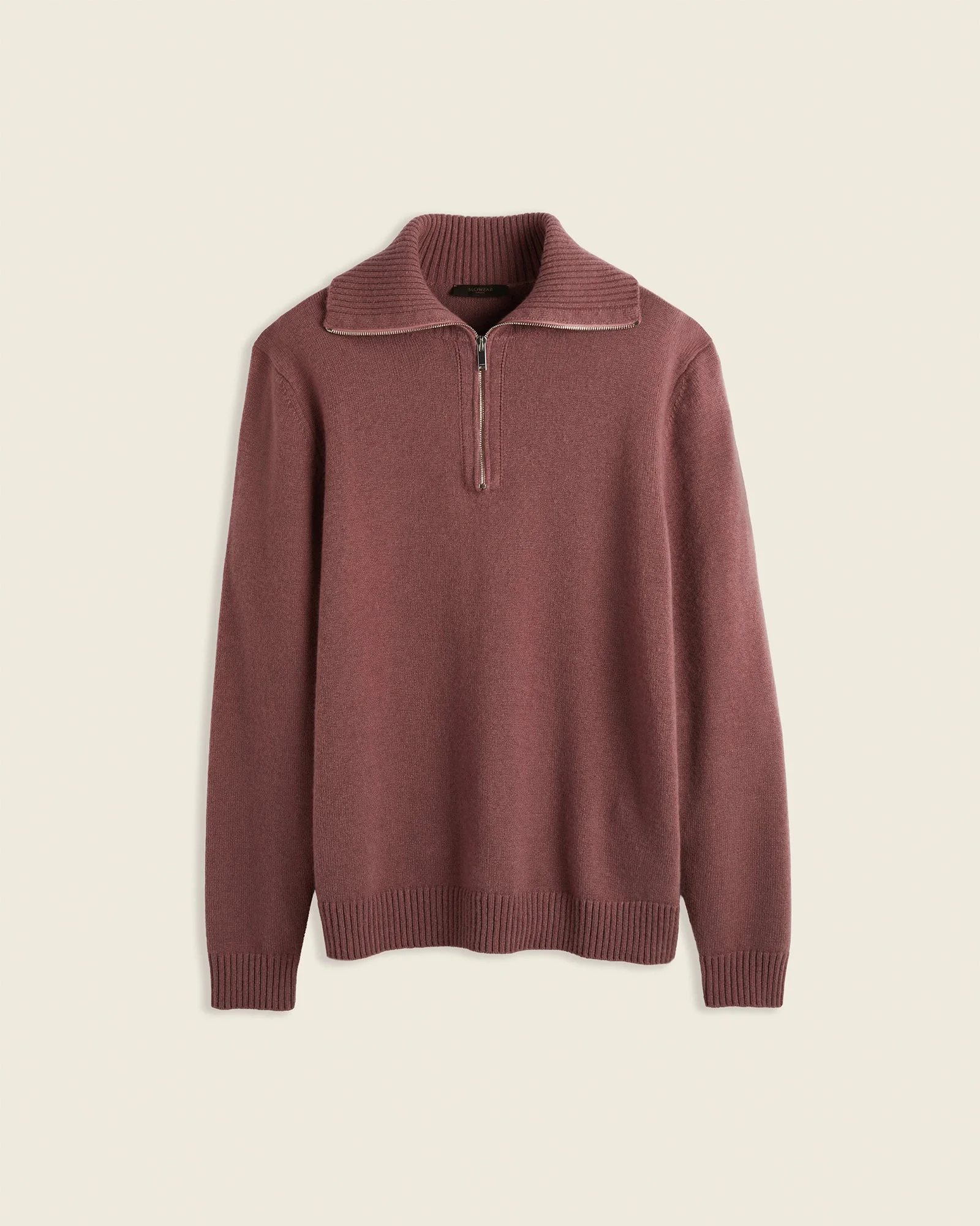 Cashmere halfzip sweater - 1