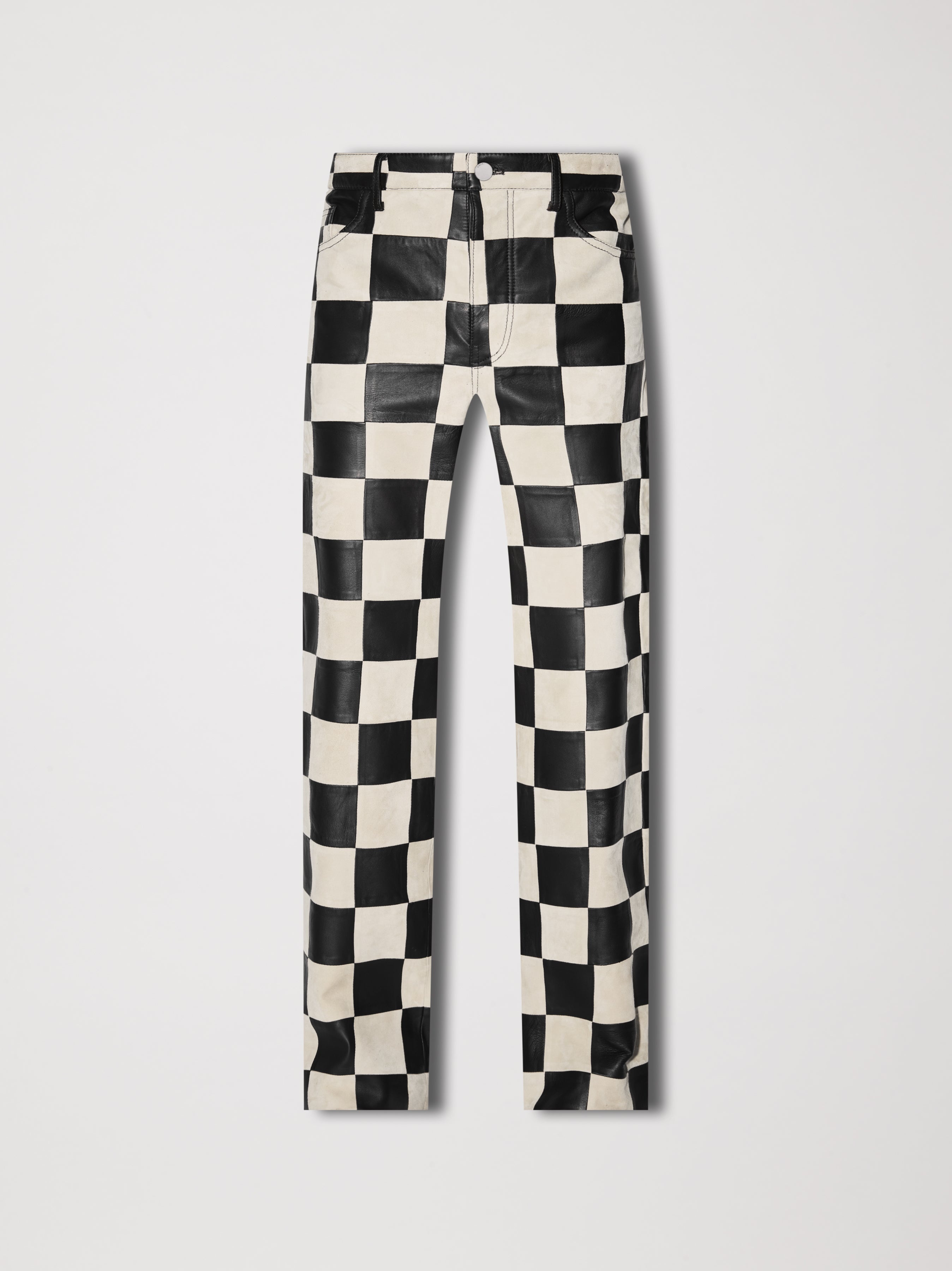 CHECKER 5 POCKET BAGGY PANT - 1