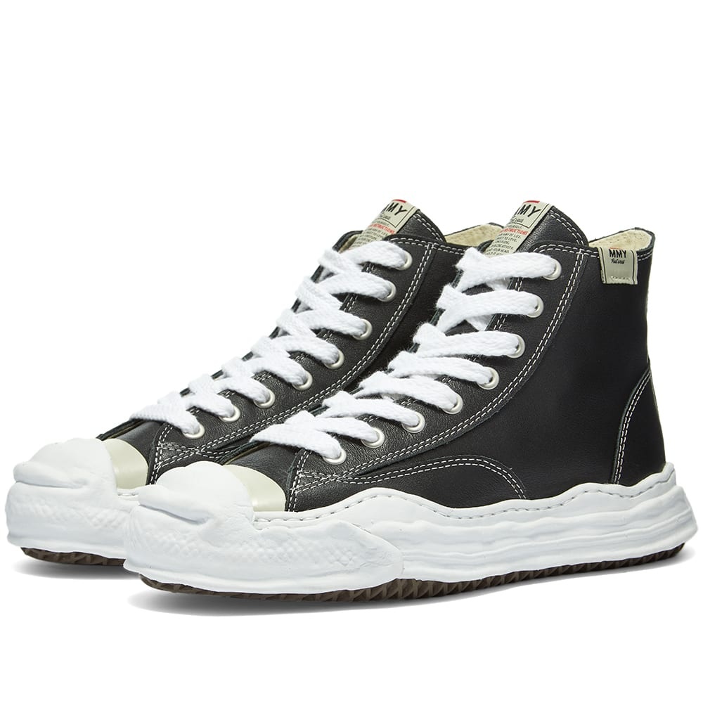 Maison MIHARA YASUHIRO Original Sole Toe Cap Sneaker Hi Leather - 1