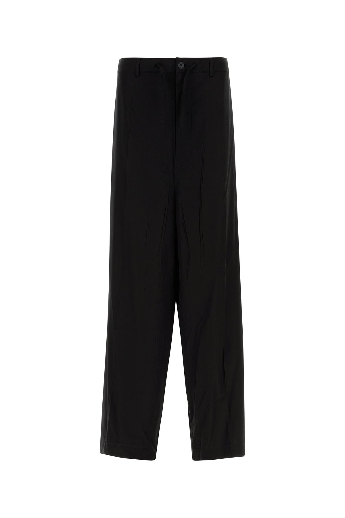 Black lyocell wide-leg pant - 1