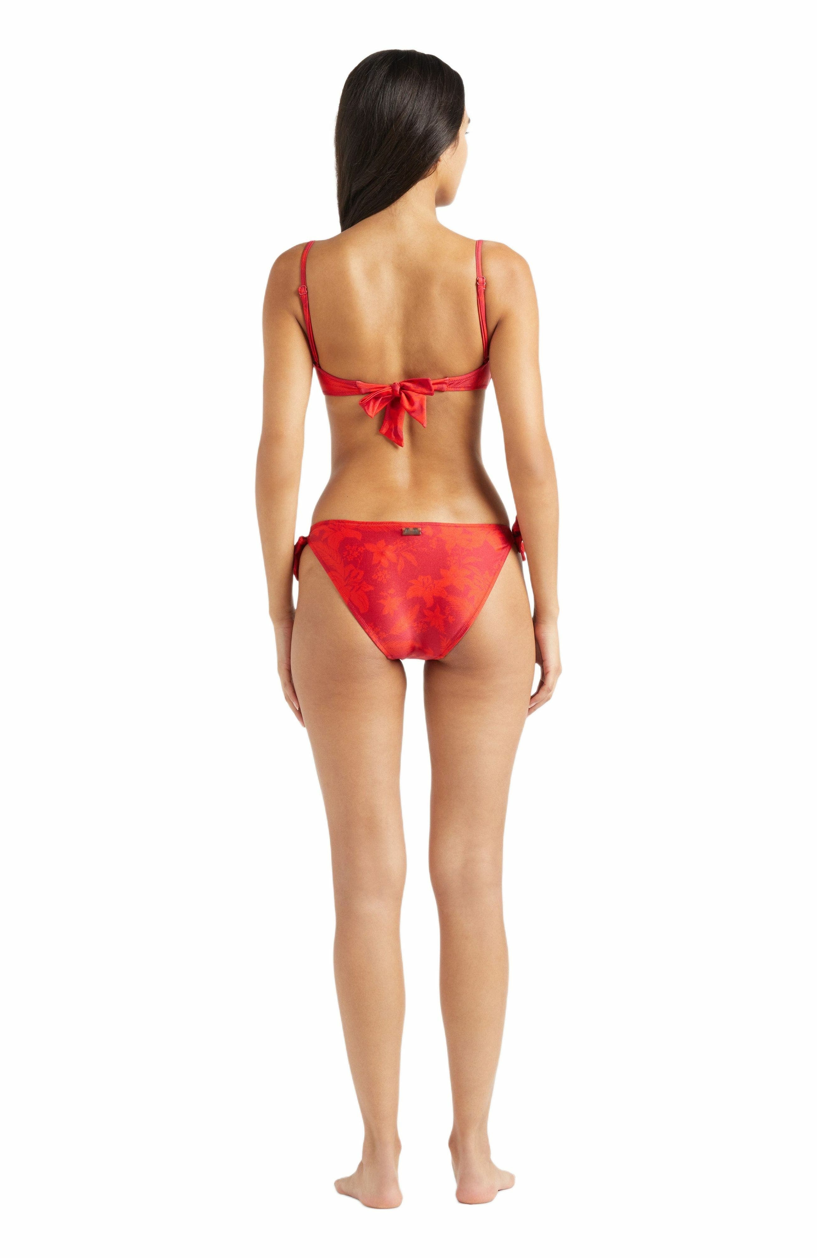 Vilebrequin Women's Flower Power Bra Bikini Top in Lipstick at Nordstrom - 3
