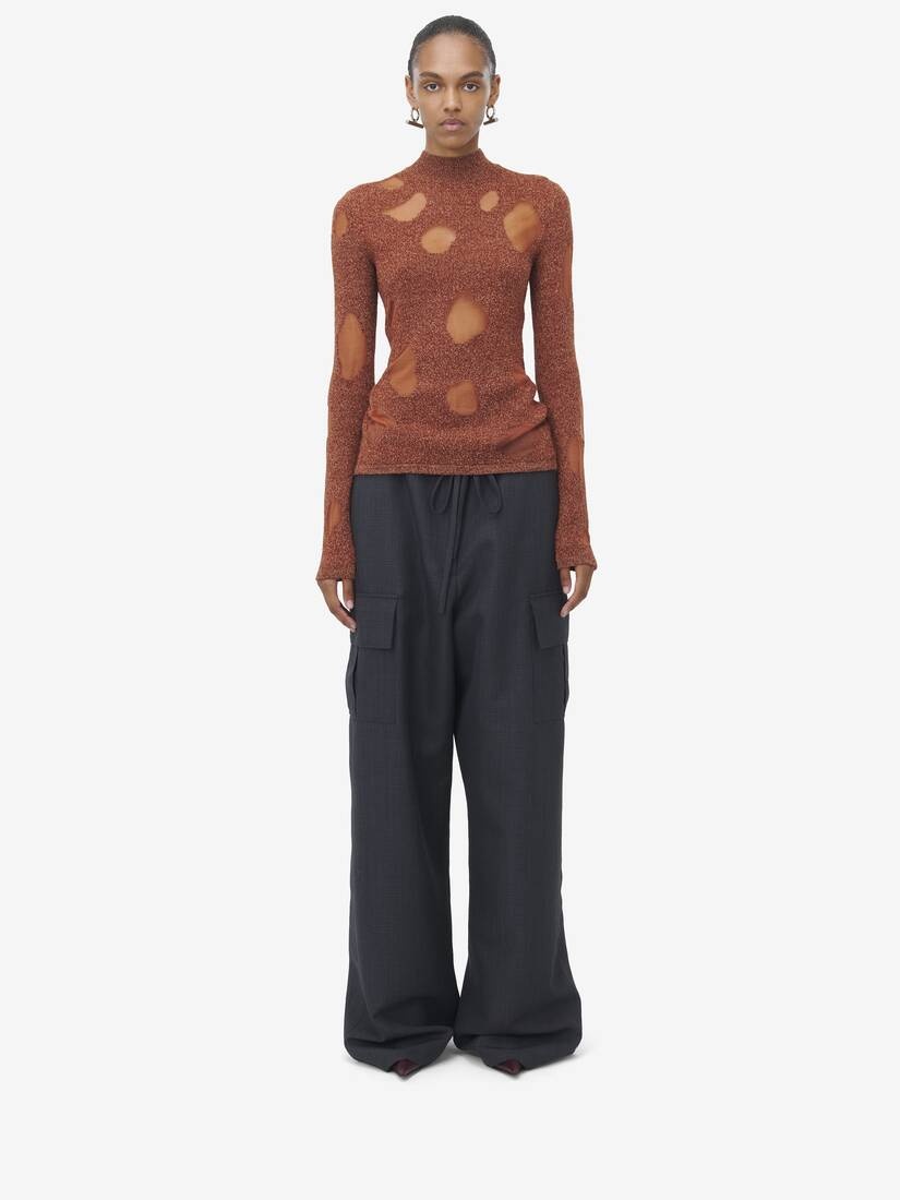 Devoré Intarsia Jumper - 3