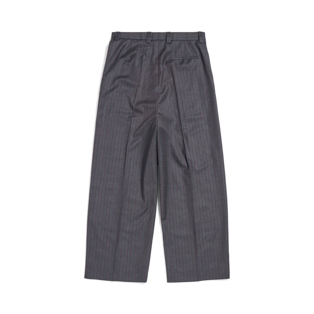Loose Tailored Pants in Grey/red - 6