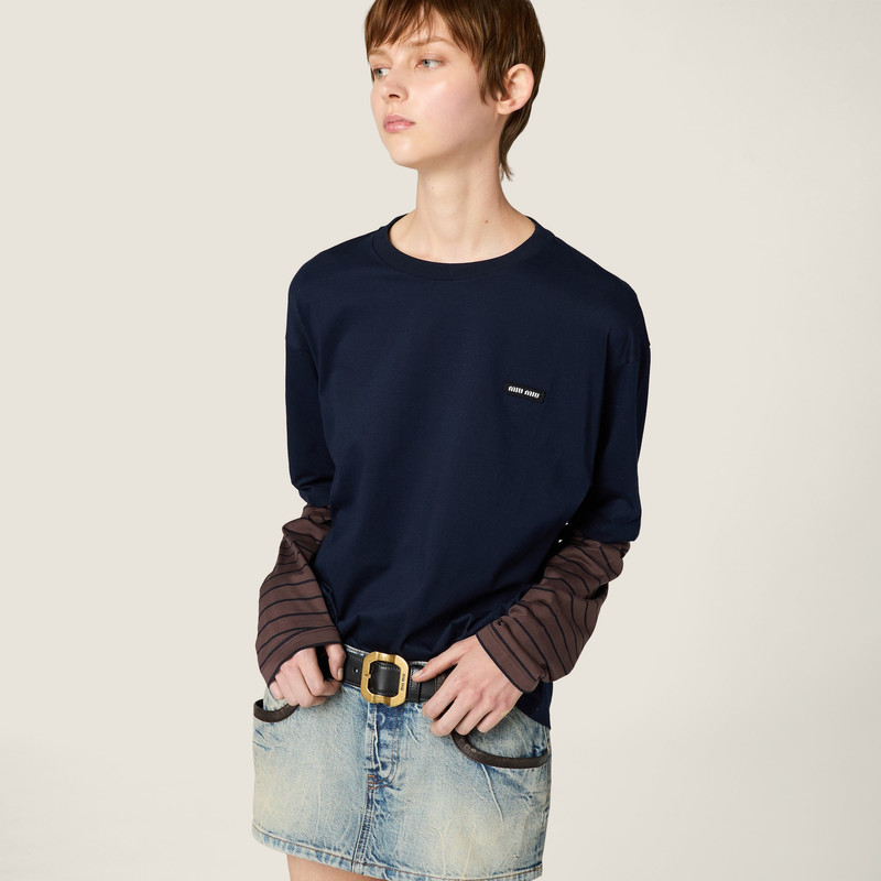 Long-sleeved jersey T-shirt 4