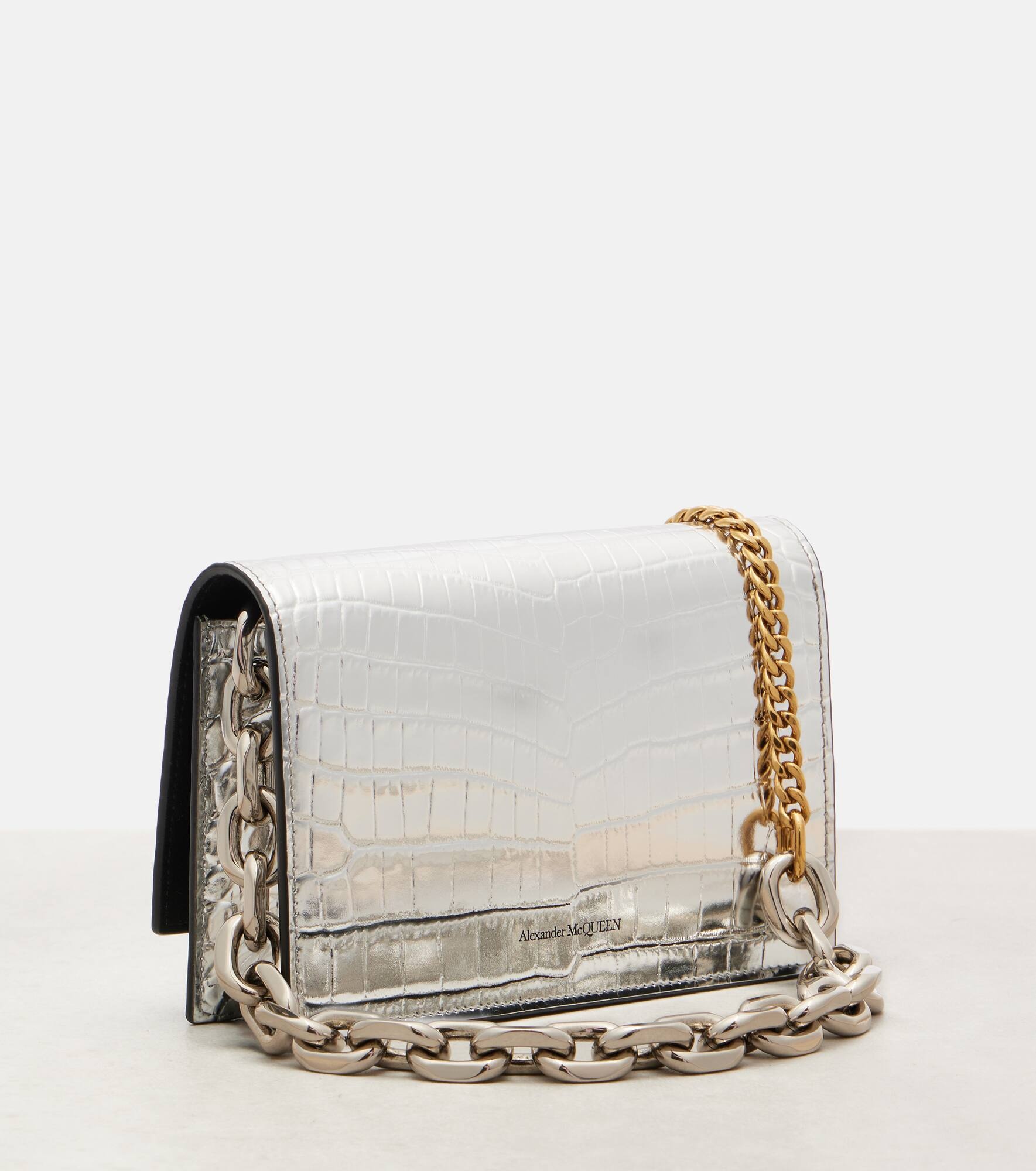 Skull Small leather crossbody bag - 4