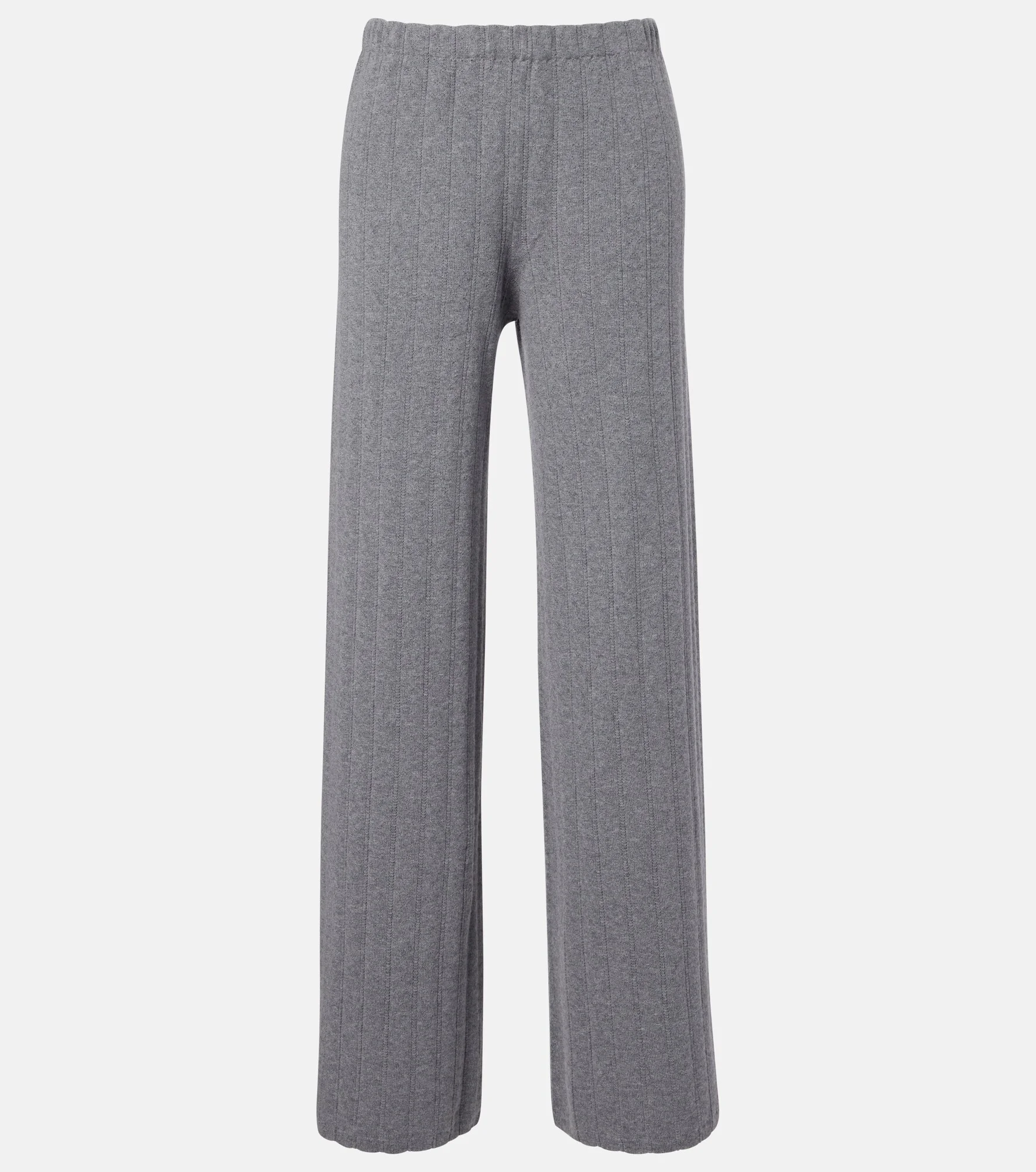 Shannen cotton and cashmere wide-leg pants - 1