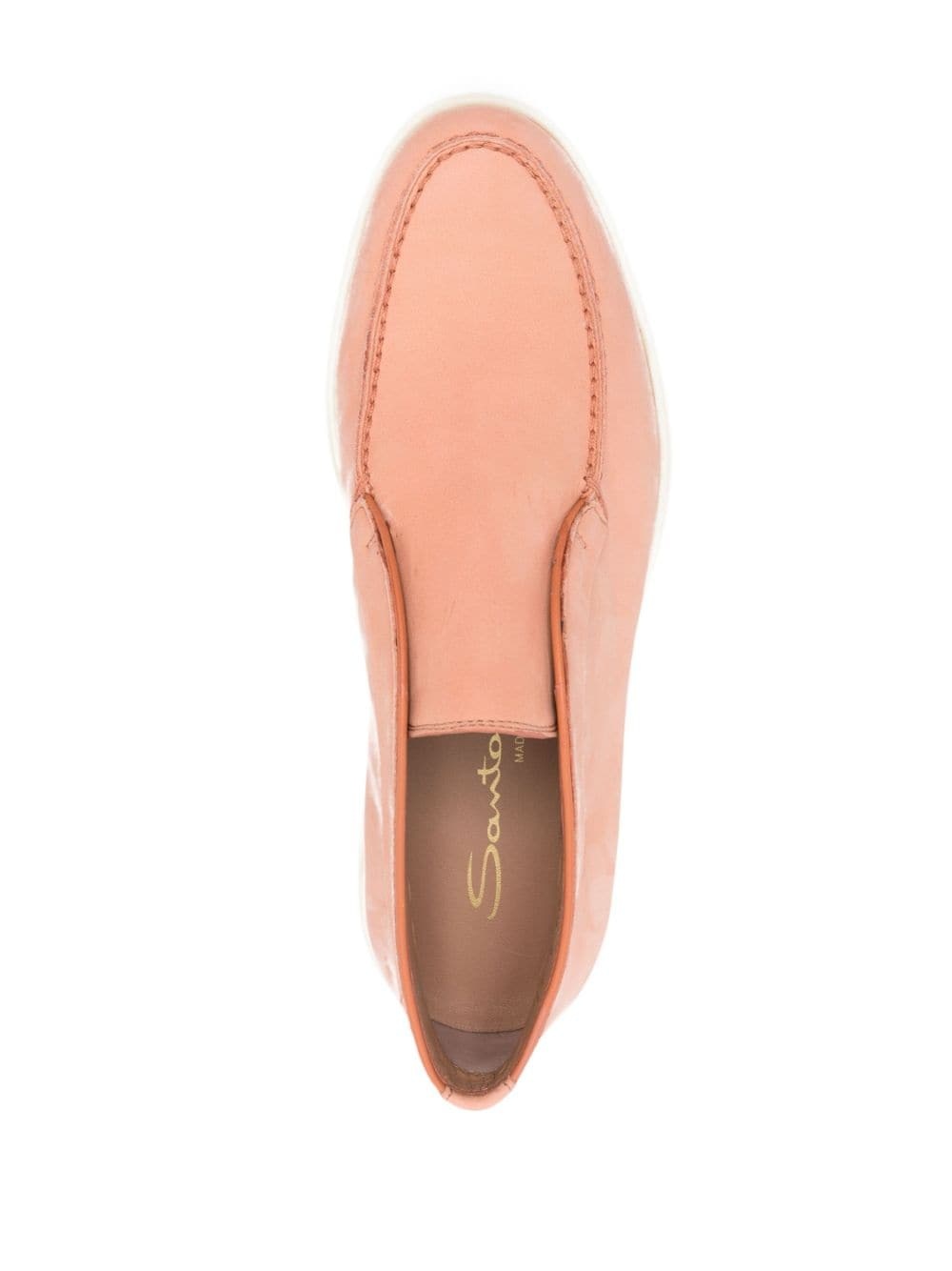 ankle-length leather loafers - 4