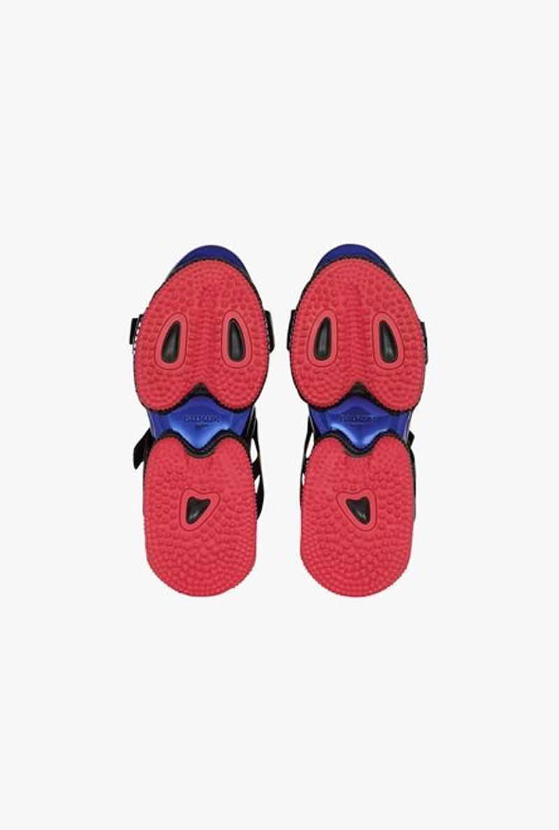 Multicolore suede and knit B-Bold sneakers with straps 5